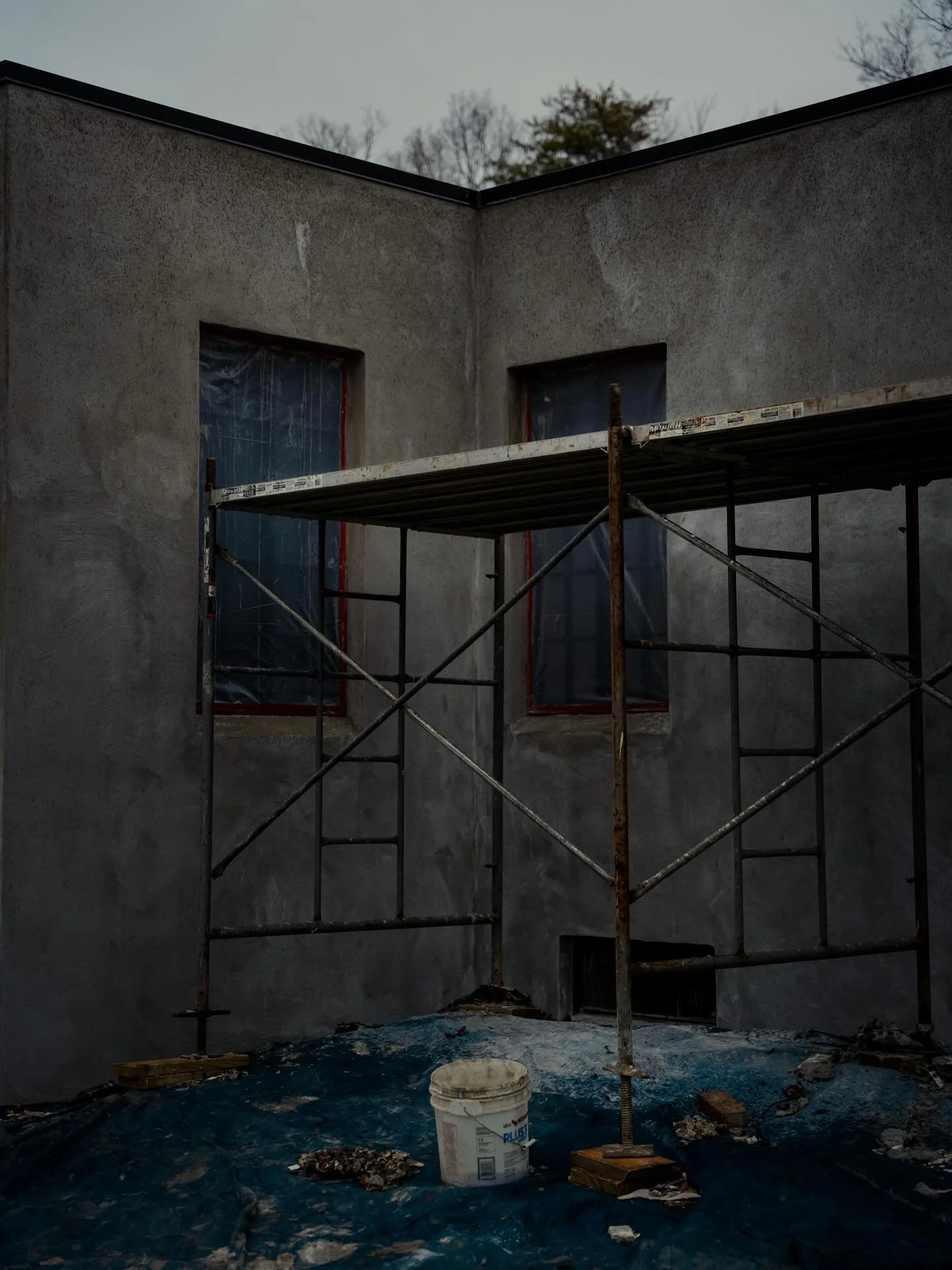 The moodiest of light was captured when I was out at the property in early January. 

Progress has slowed because of the ice and snow that hasn&rsquo;t melted yet, but the heat is being turned up on finishing the property. Looking forward to seeing i