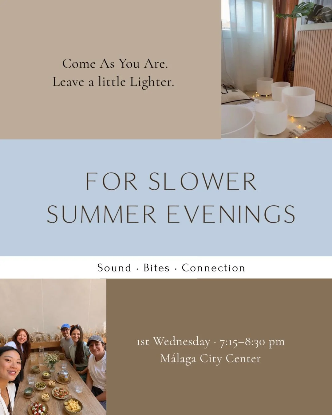 🌿 June 3 Wed. Sound & Bites - For Slower Summer Evenings