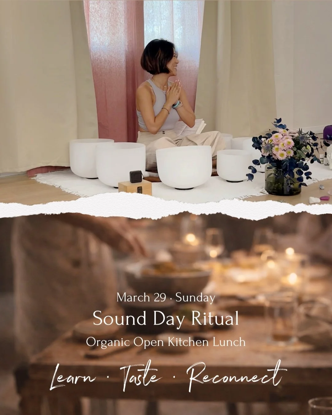 🌙 March 29 Sound & Organic Open Kitchen Lunch - March Special Edition