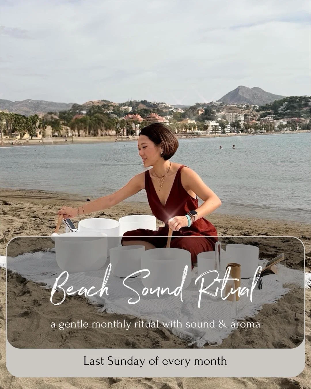 Beach Sound & Brunch 🌊 May 31  Sunday · Sound Bath & Brunch X Boho Table