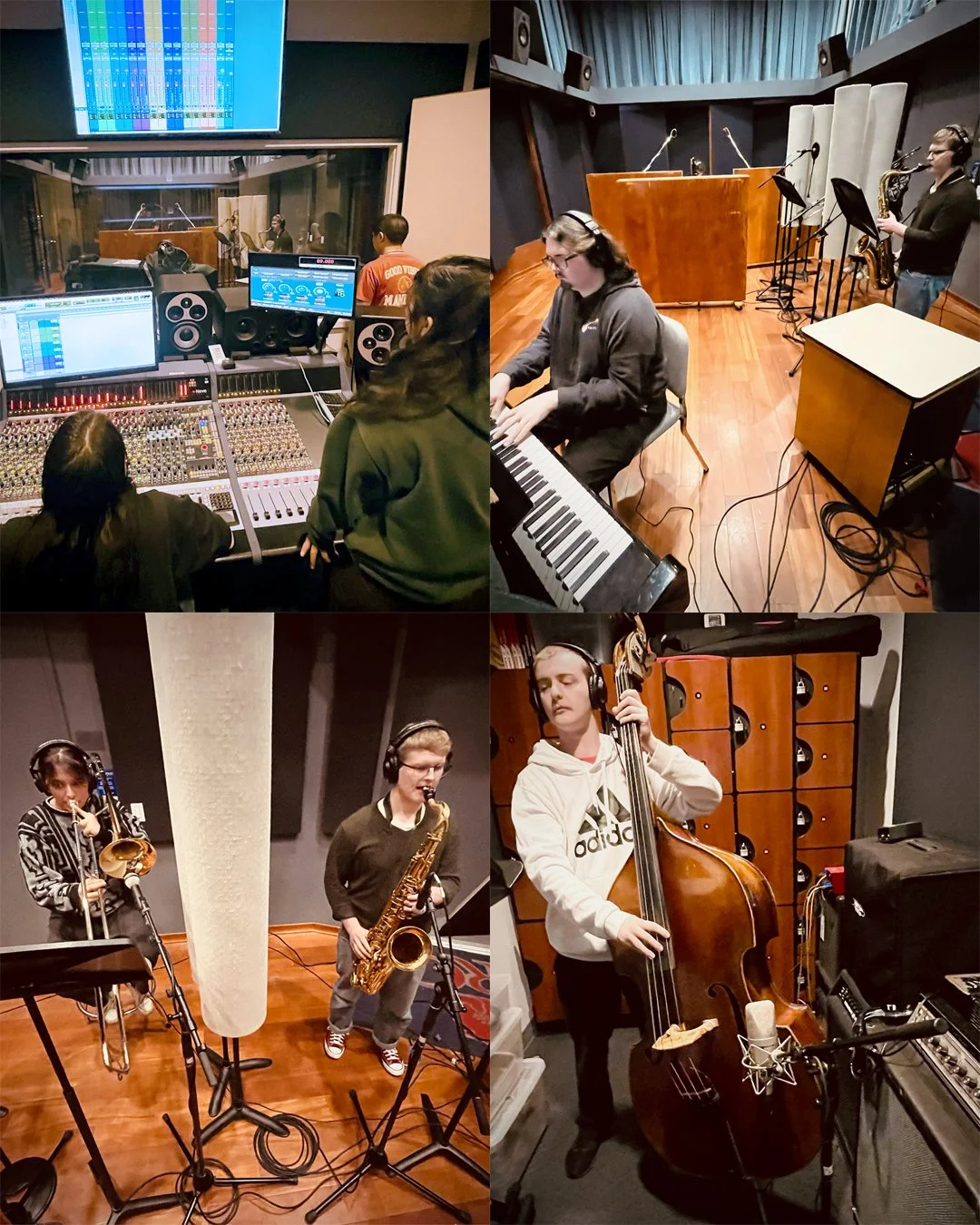 ARC 2nd-Level 344 recording students recording the @amcclintockquartet (Alex McClintock Jazz Quartet) in Studio A.

https://www.sacramentorecordingschool.com/

#sacramentorecordingschool 
#sacramentorecordingstudio 
#recordingschool 
#recordingartist