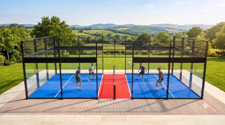 Todos empezamos pateando un bal&oacute;n en el patio, la calle o la cochera.

Con PadelFut, Vaxta le regresa esa sensaci&oacute;n al p&aacute;del: la misma cancha de cristal, pero con la pelota con la que creciste.

Y mide solo 6m x 10m, as&iacute; q