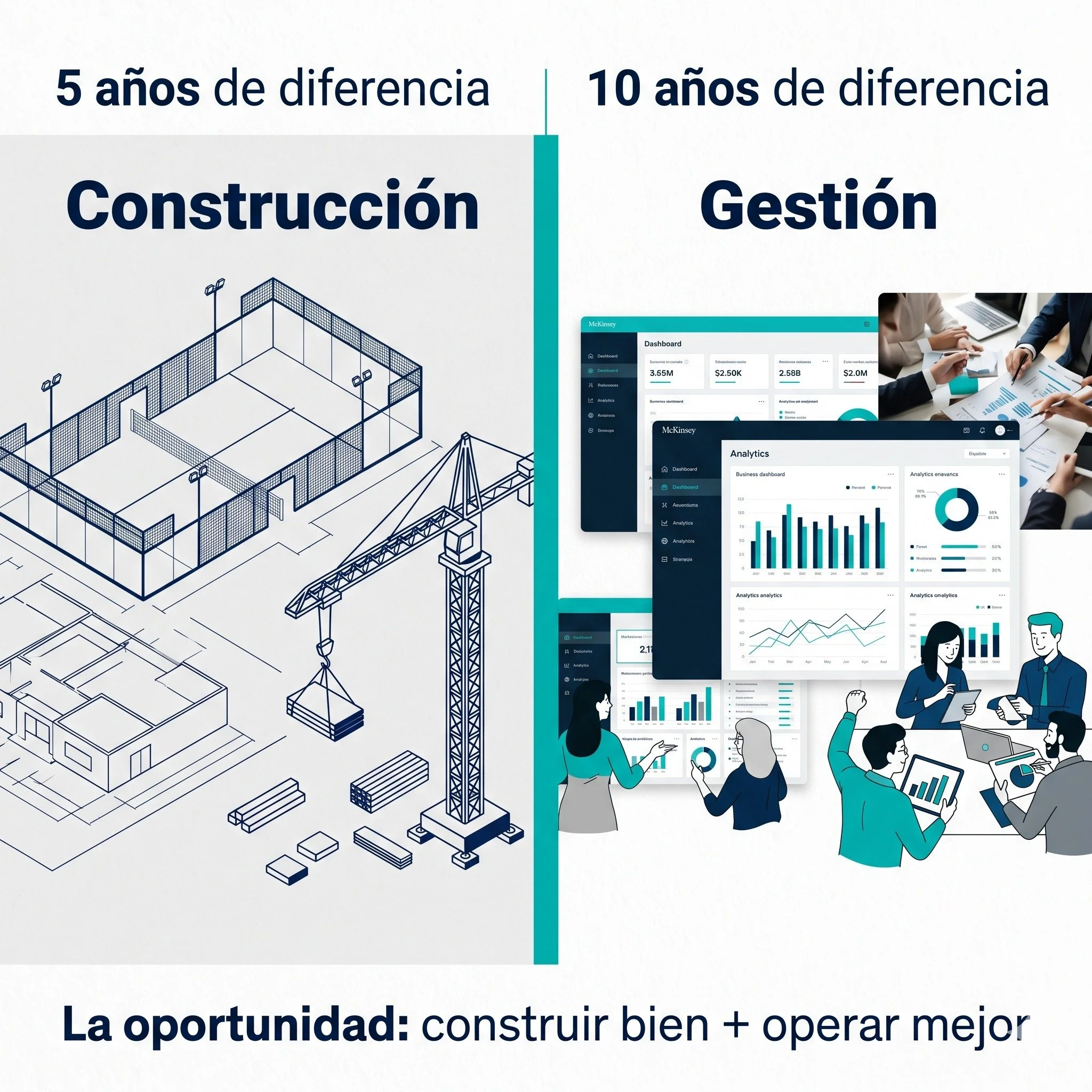 M&eacute;xico va 5 a&ntilde;os atr&aacute;s de Espa&ntilde;a en adopci&oacute;n de p&aacute;del.

Pero en profesionalizaci&oacute;n de gesti&oacute;n de clubes, vamos 10 a&ntilde;os atr&aacute;s.

La oportunidad no es solo construir m&aacute;s cancha