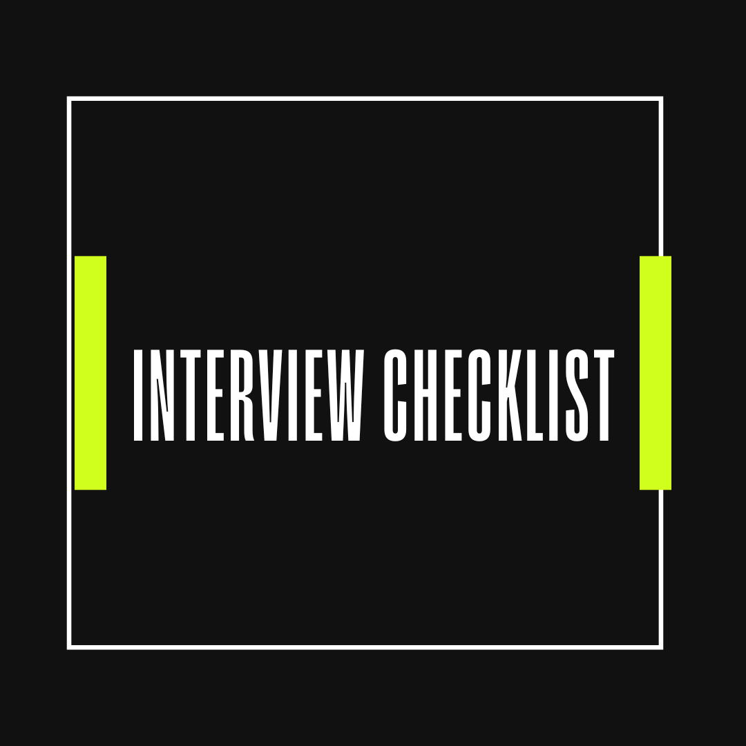 Interview Checklist (Free)