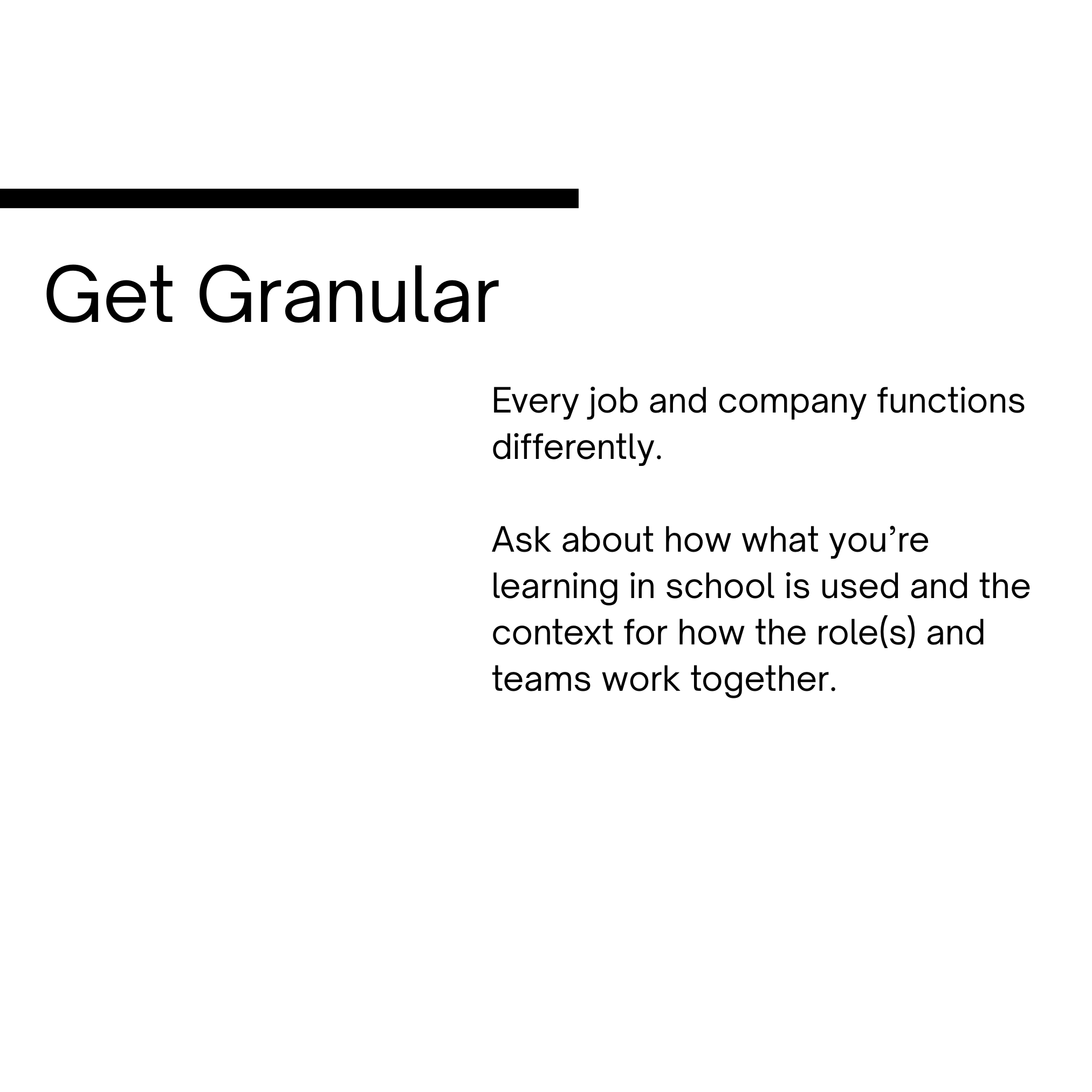 Get Granular