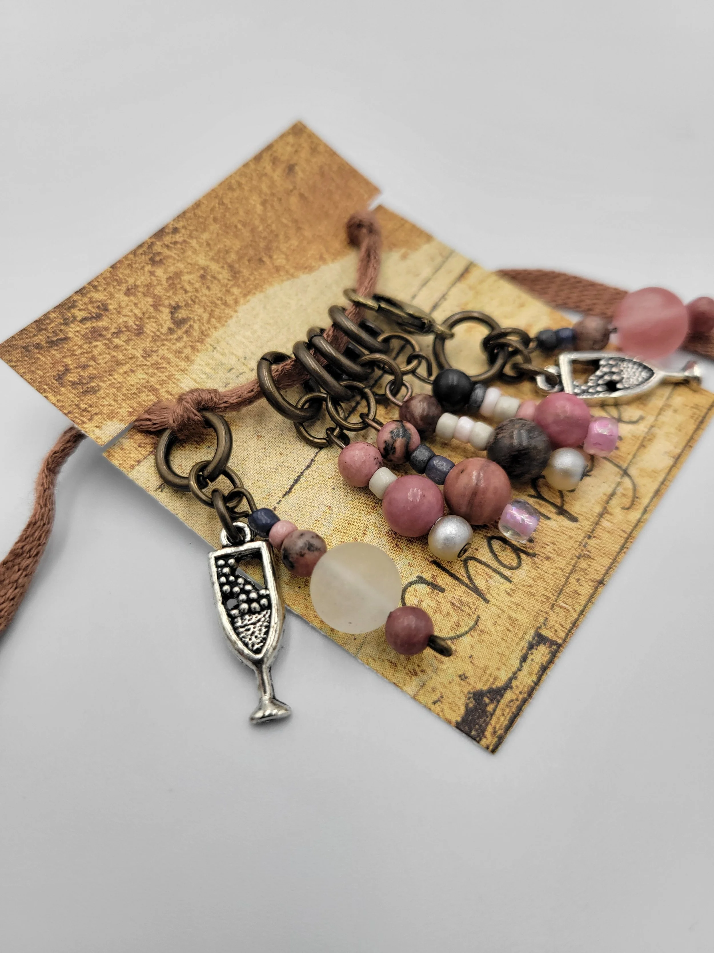 Champagne Stitch Marker Set