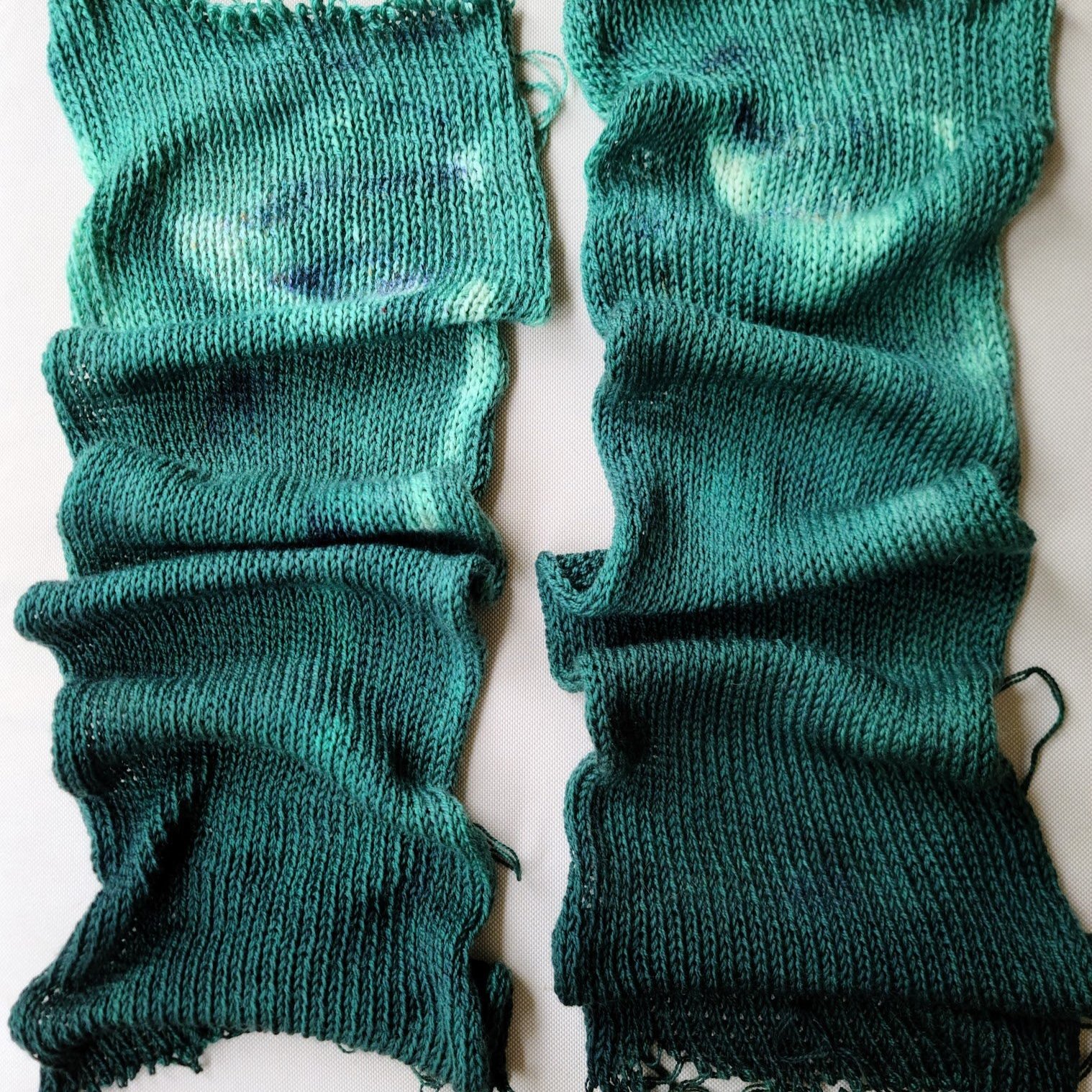 First dip dye experiment - too much dye but that depth!