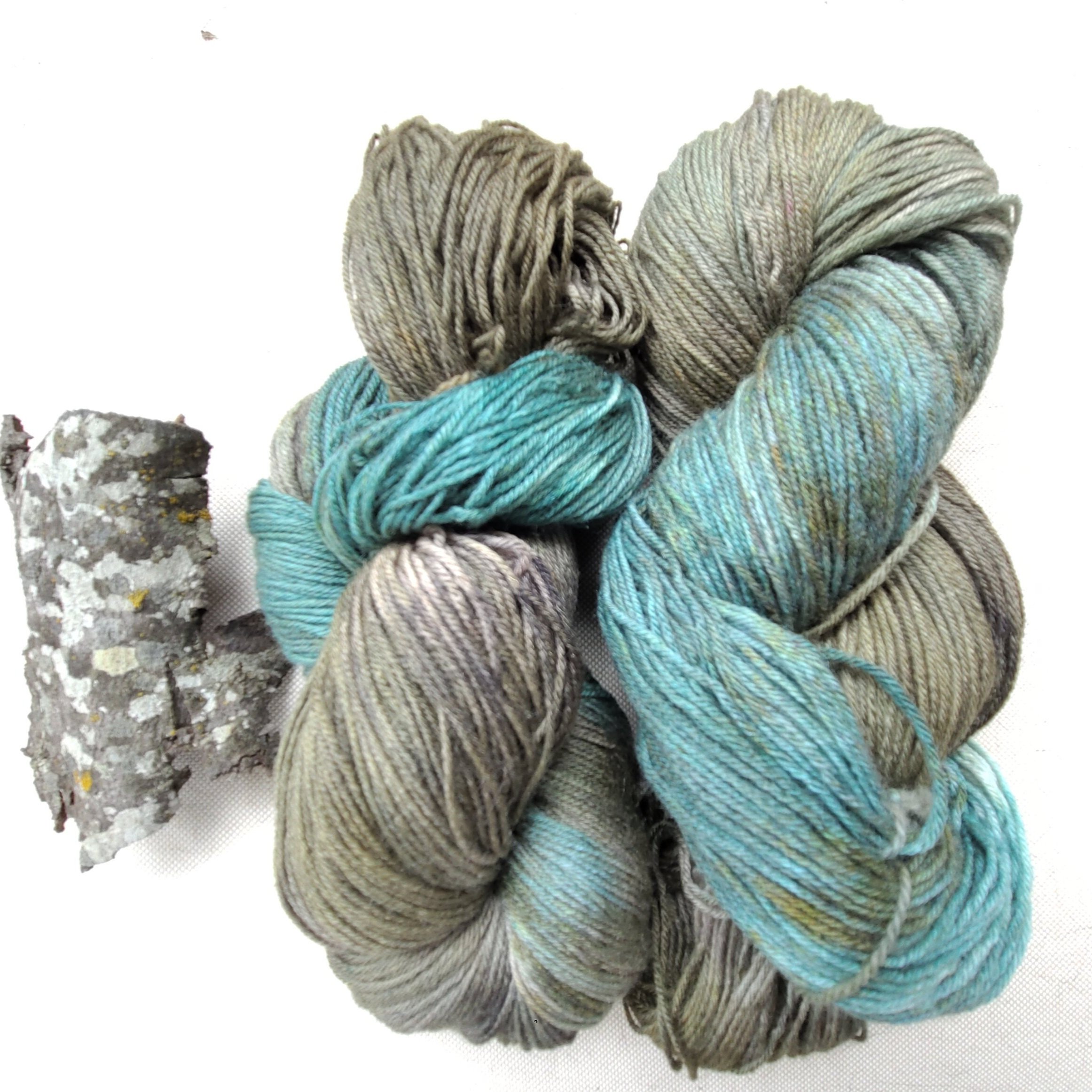 First assigned pooling colourway inspired by lichen
