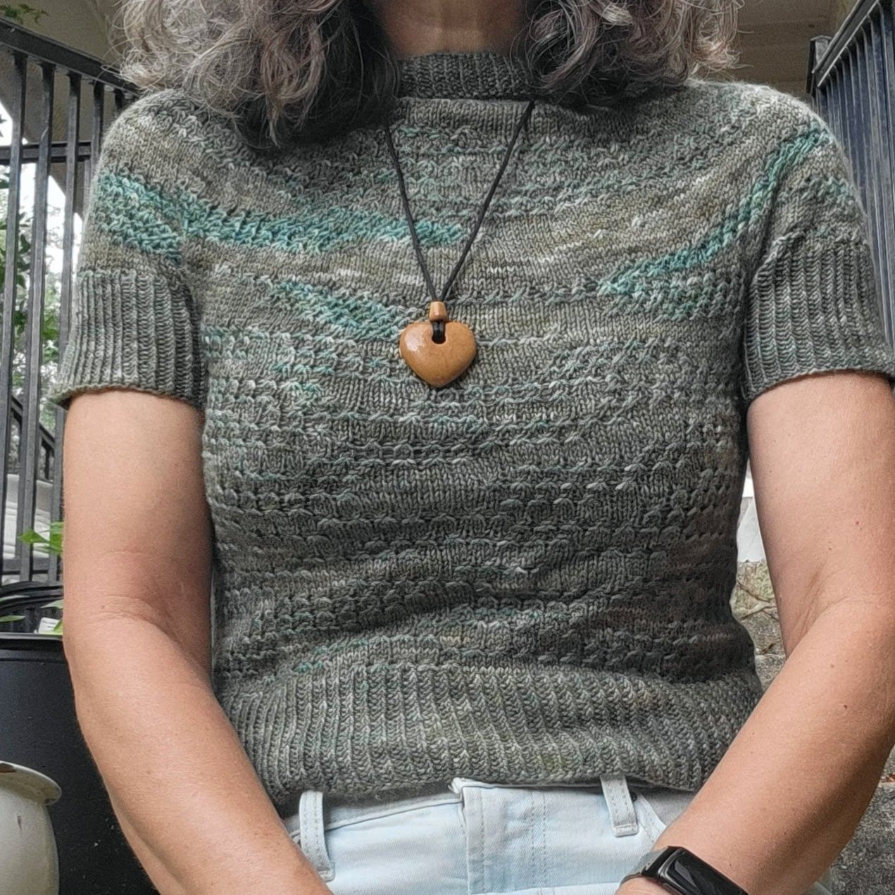 Hanne Rimmen's Sailors Tee in the Lichen AP colourway