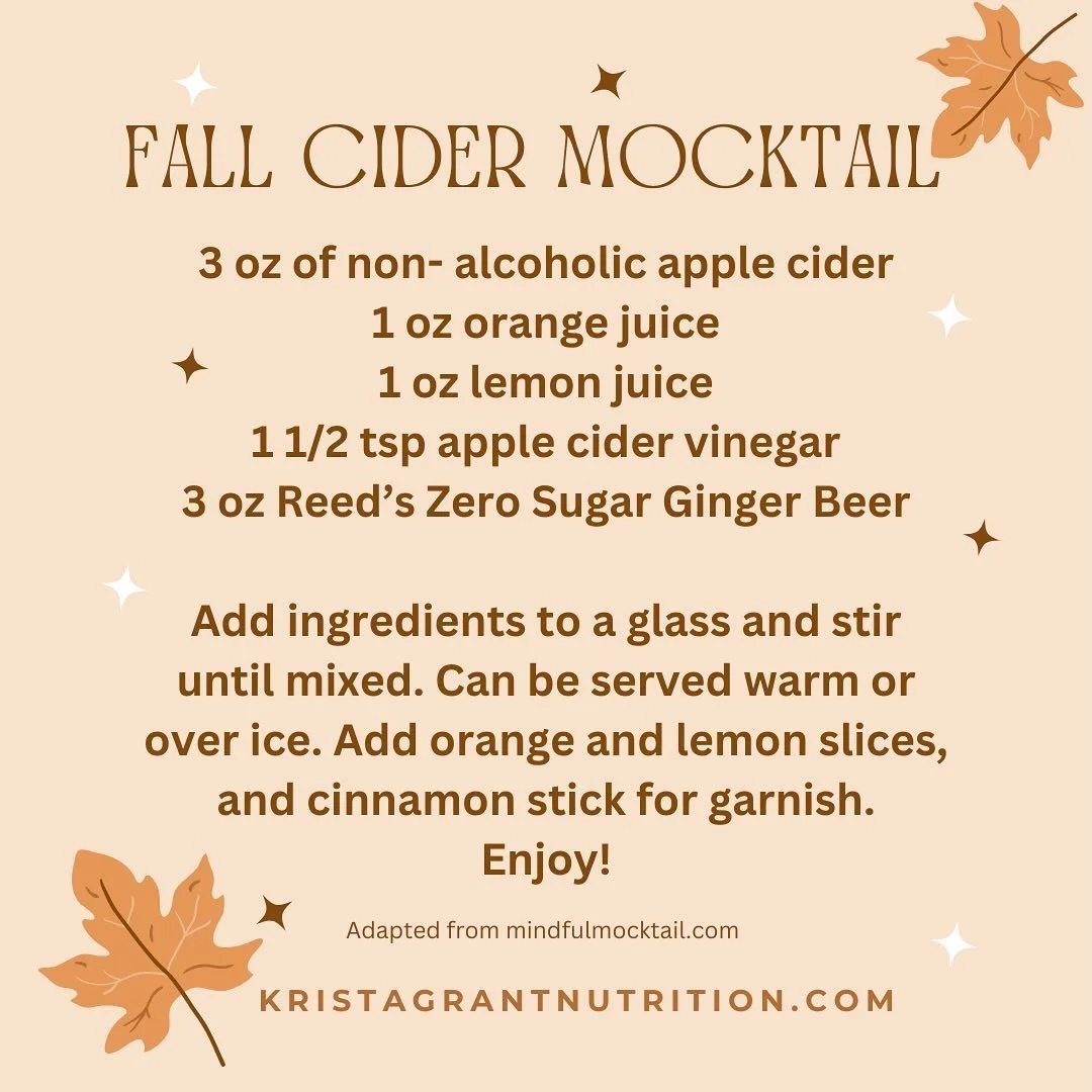 🍁Looking for a good fall mocktail? I adapted this recipe from mindfulmocktail.com and changed it a bit to my personal taste. This one has all the fall flavors and feels and will be perfect for all your festivities. Serve warm or over ice. 
Let me kn