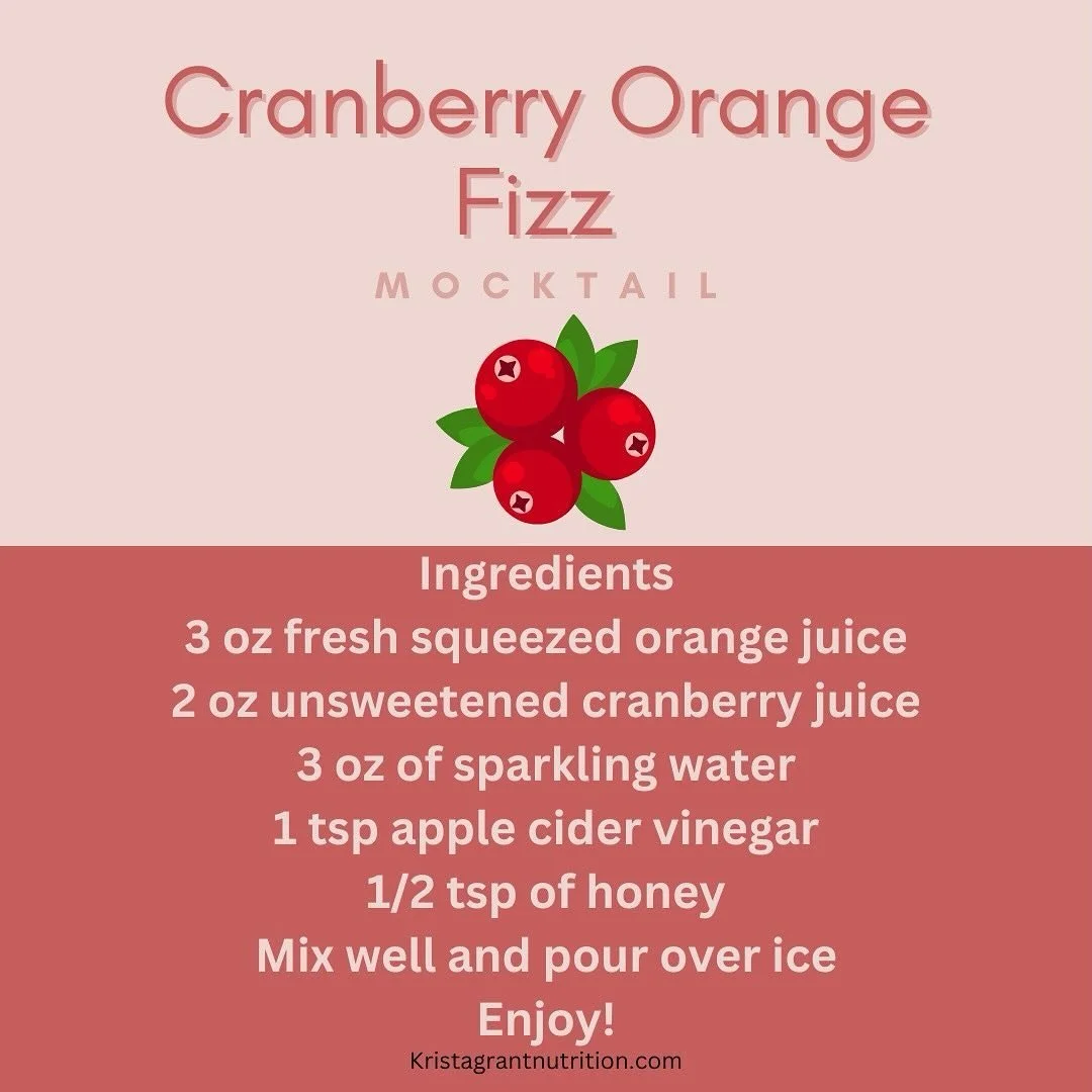 💫Alcohol and menopause don&rsquo;t mix well. Often alcohol can leave you feeling puffy, tired and wreck your sleep. Replace alcohol this season with this tasty cranberry orange fizz mock-tail recipe. You won&rsquo;t regret it! 
 
#functionalnutritio