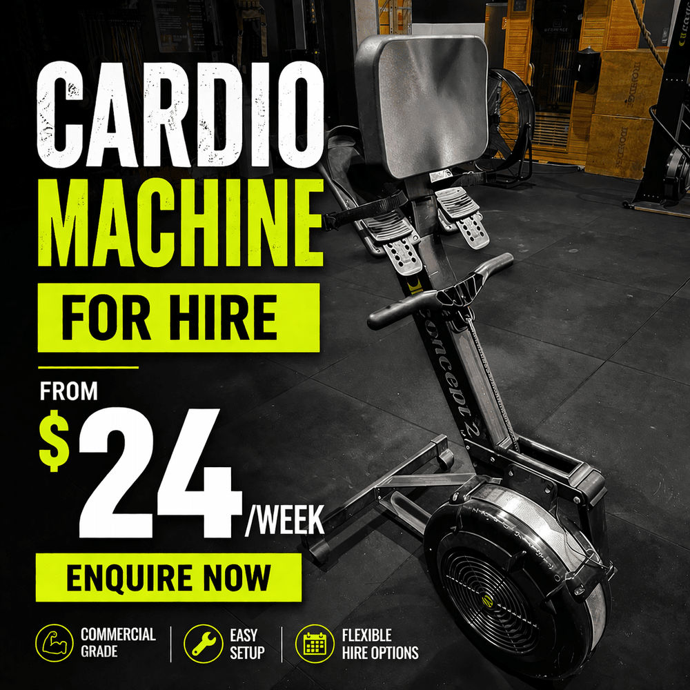 Cardio machine for hire from Siege Fitness Thornton