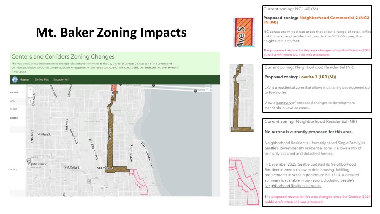 One Seattle Plan Zoning    Change Update
