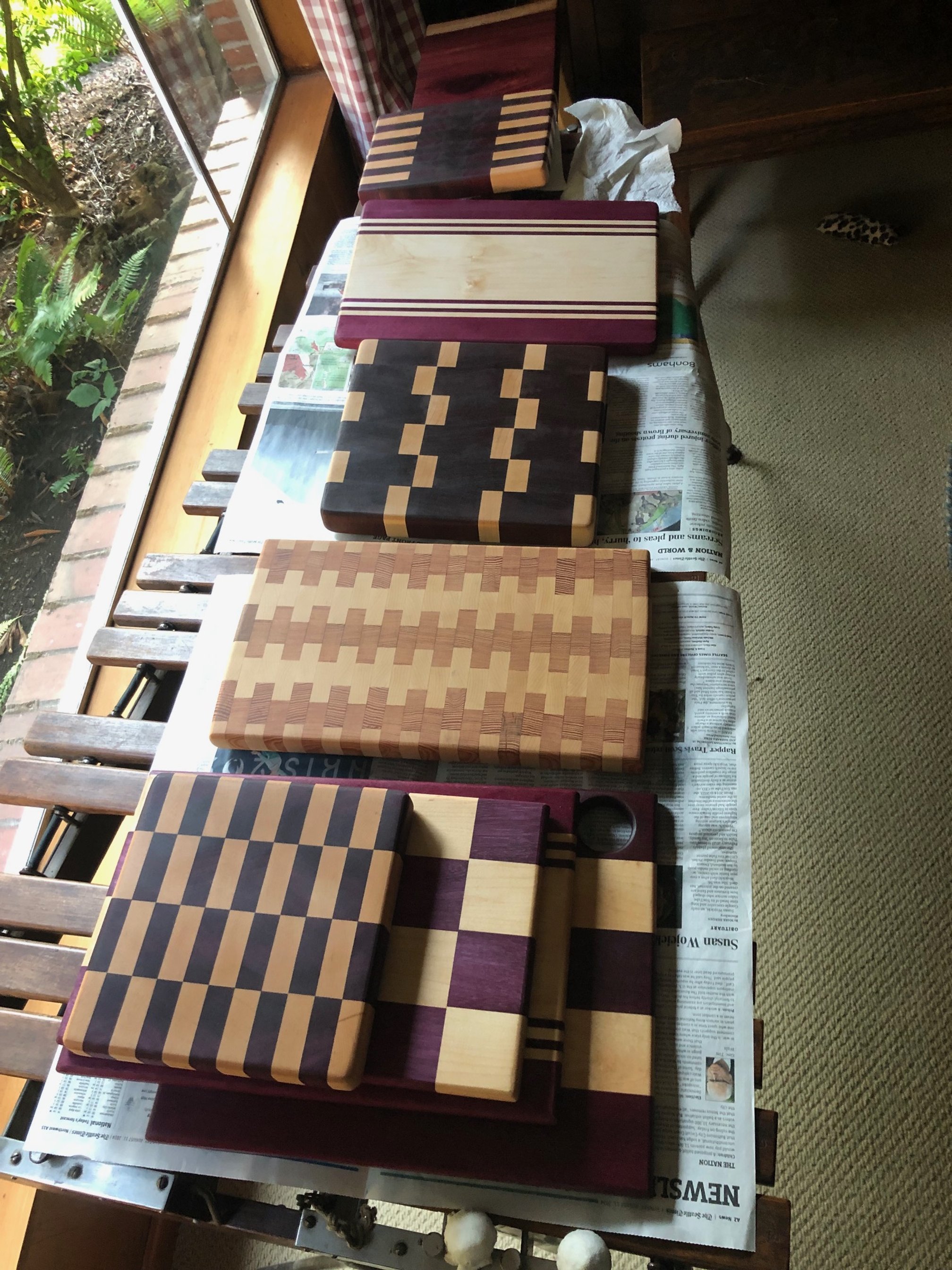 Skagit Woodworking - cutting boards, benches, tables, planter boxes and other handmade products