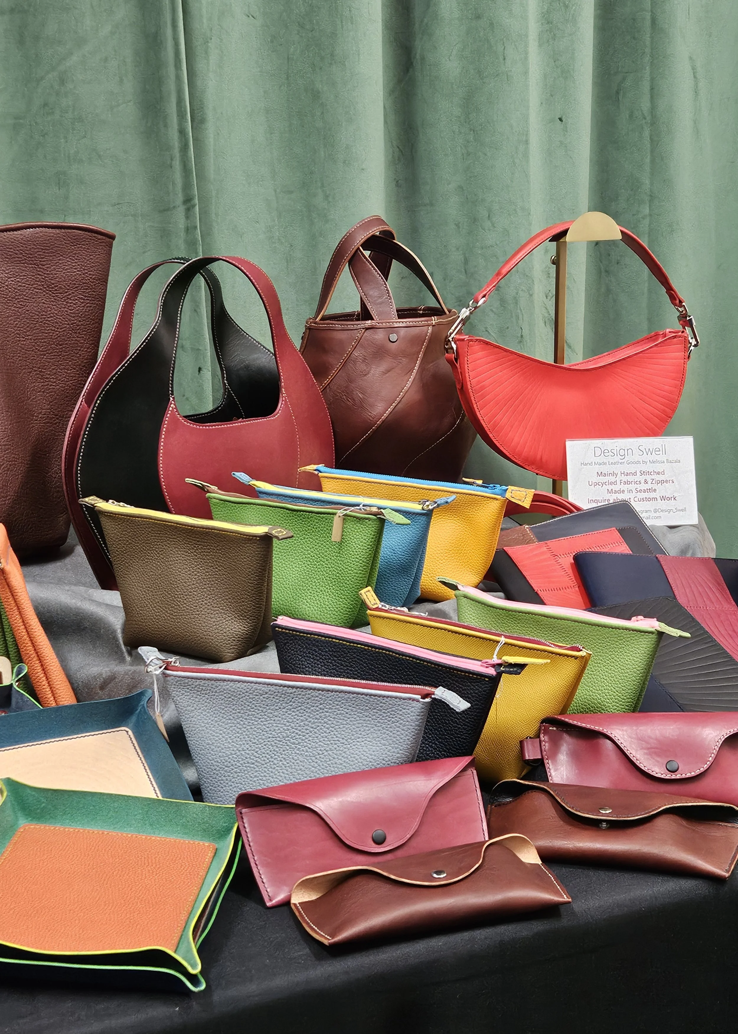 Design Swell - One of a kind, high quality small leather goods, purses, and bags.    