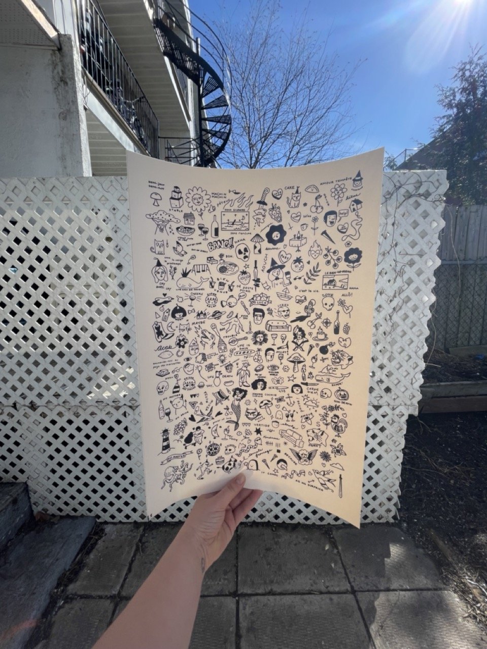 Doodle flash Affiche