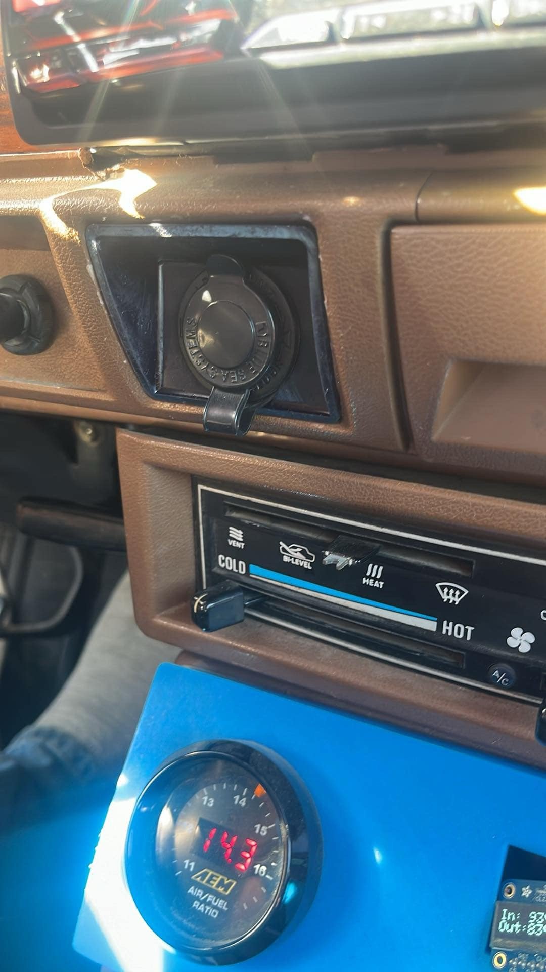 CKDigital Nissan 720 Dash Switch Panels Installed 2.jpeg
