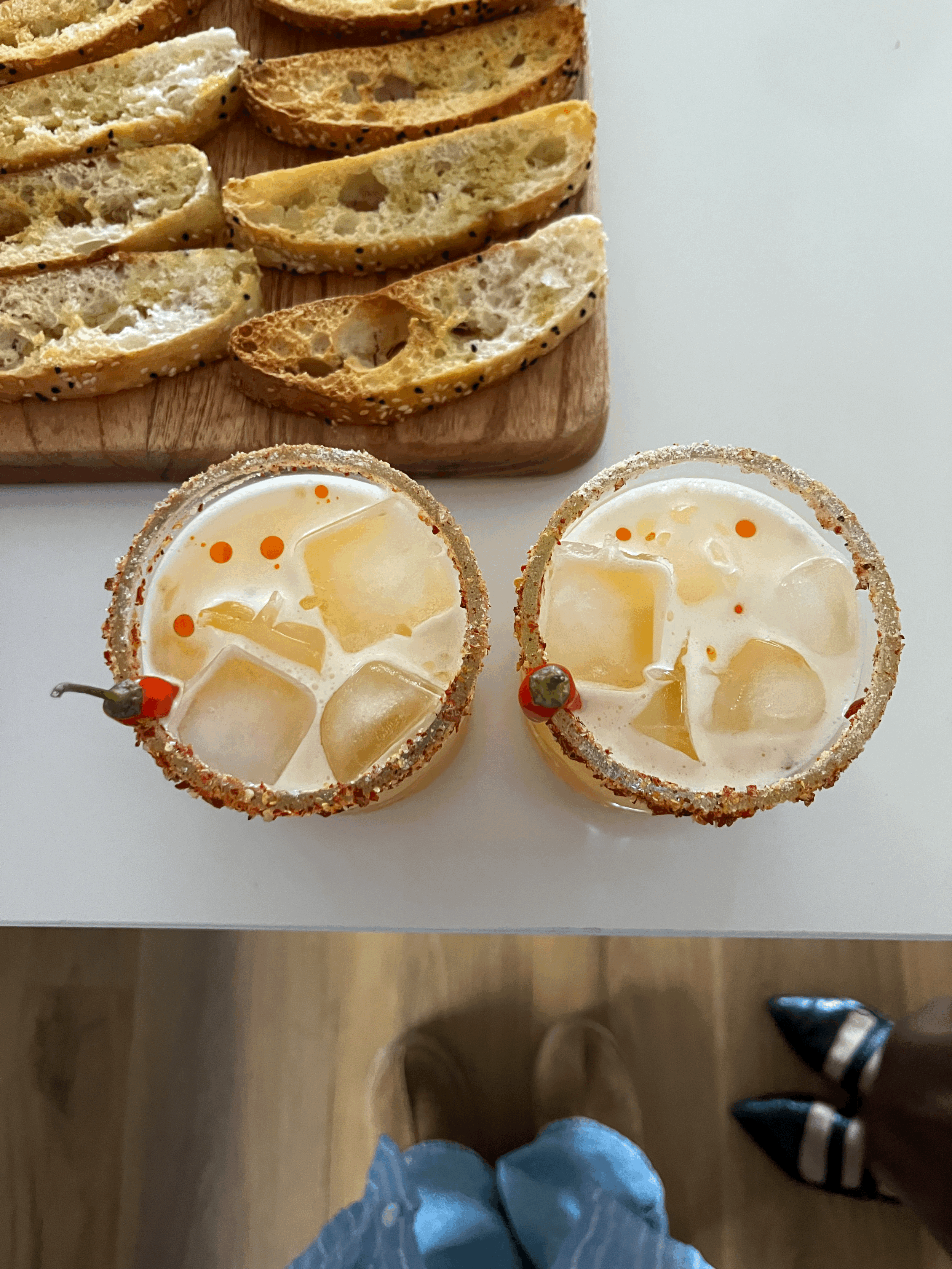 Habanero Hot Honey Margs