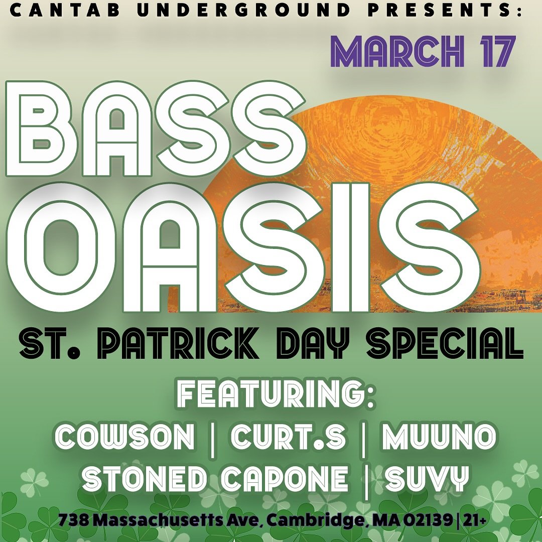Show Announcement 📣

Get ready to sham-rock and roll this St. Patrick&rsquo;s Day! 🍀🎧 

For our SPECIAL St. Patrick&rsquo;s Day show we&rsquo;ve got a variety packed night. With the luck o&rsquo; the Irish, we&rsquo;re bringing the party to life w