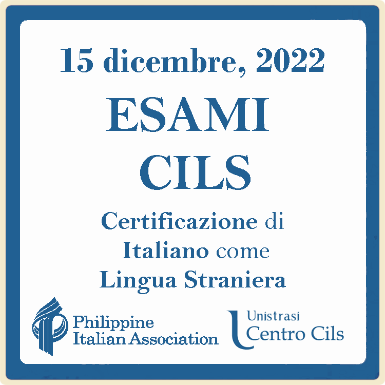 Closing Registrations Esami CILS (Dec. 15)