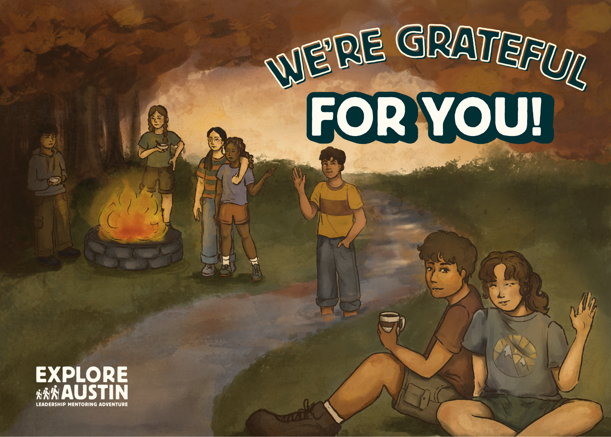 Explore Austin Greeting Card Illustration, 2025