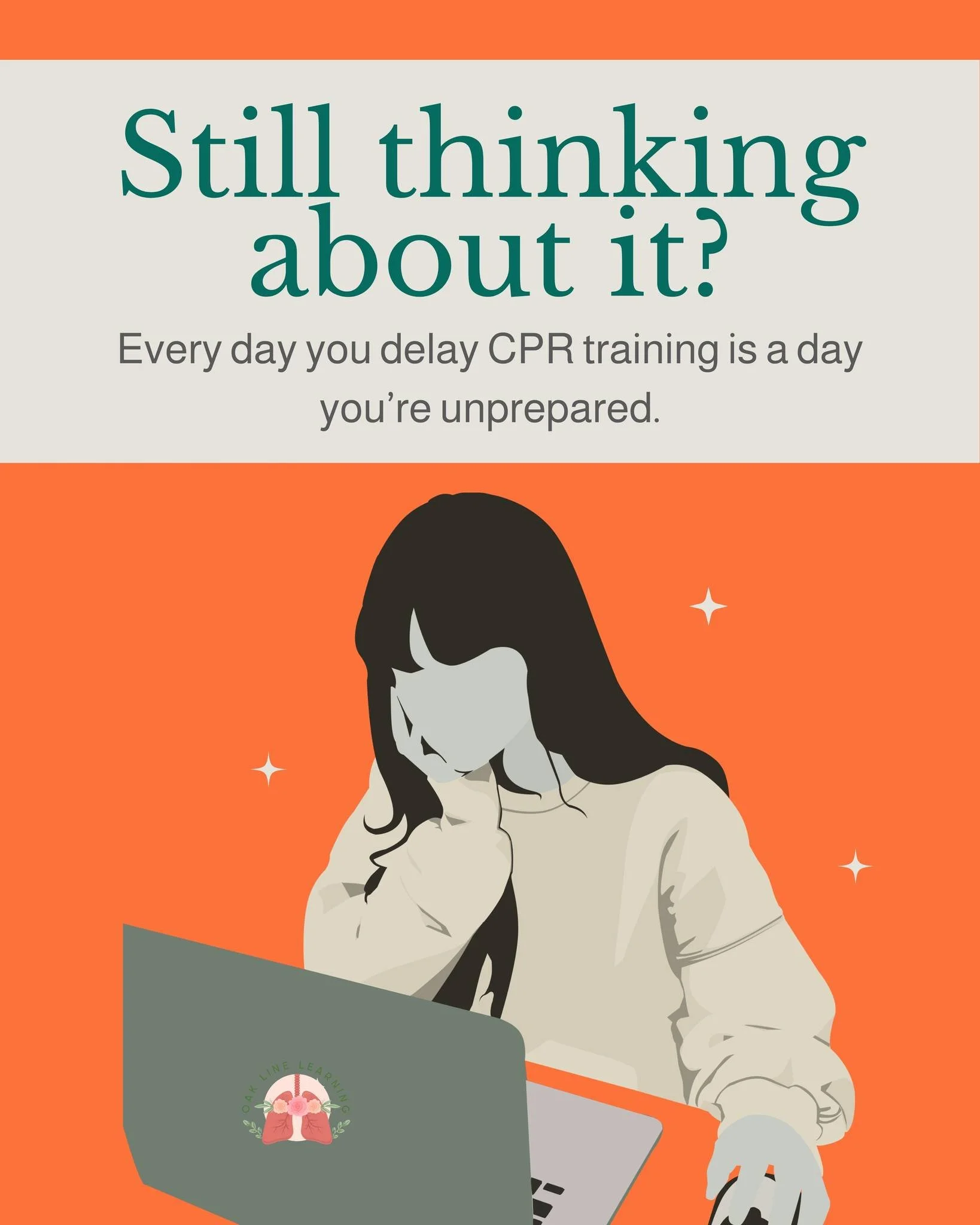 ⏳ Procrastination feels harmless&mdash;until it isn&rsquo;t.😳
Don&rsquo;t wait for a wake-up call. Build the skill now, before it&rsquo;s urgent.
💥 Book your class today: oaklinelearning.com/requestaclass
#GetCertified #LearnCPR #OakLineLearning
