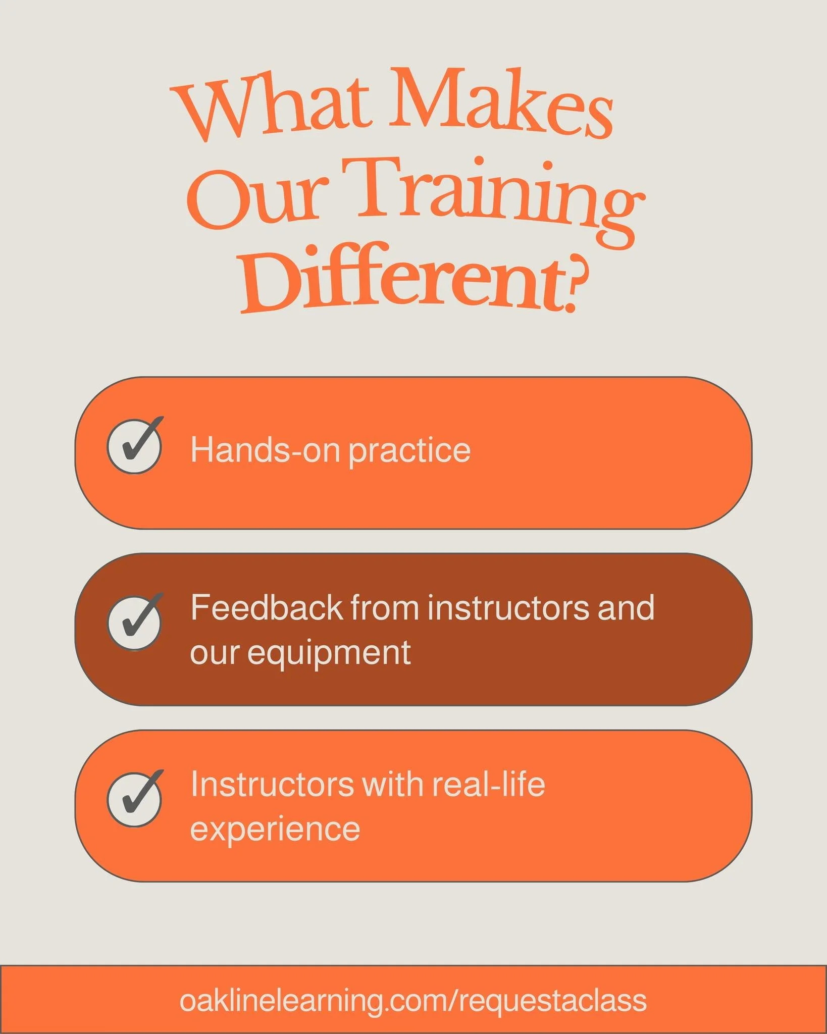 🔥 There&rsquo;s a reason our students walk away more confident.
It&rsquo;s not just the info&mdash;it&rsquo;s the way we teach it.
💡 Hands-on. Feedback-focused. Real-life ready.
👊 Sign up here: oaklinelearning.com/requestaclass
#CPRconfidence #Oak