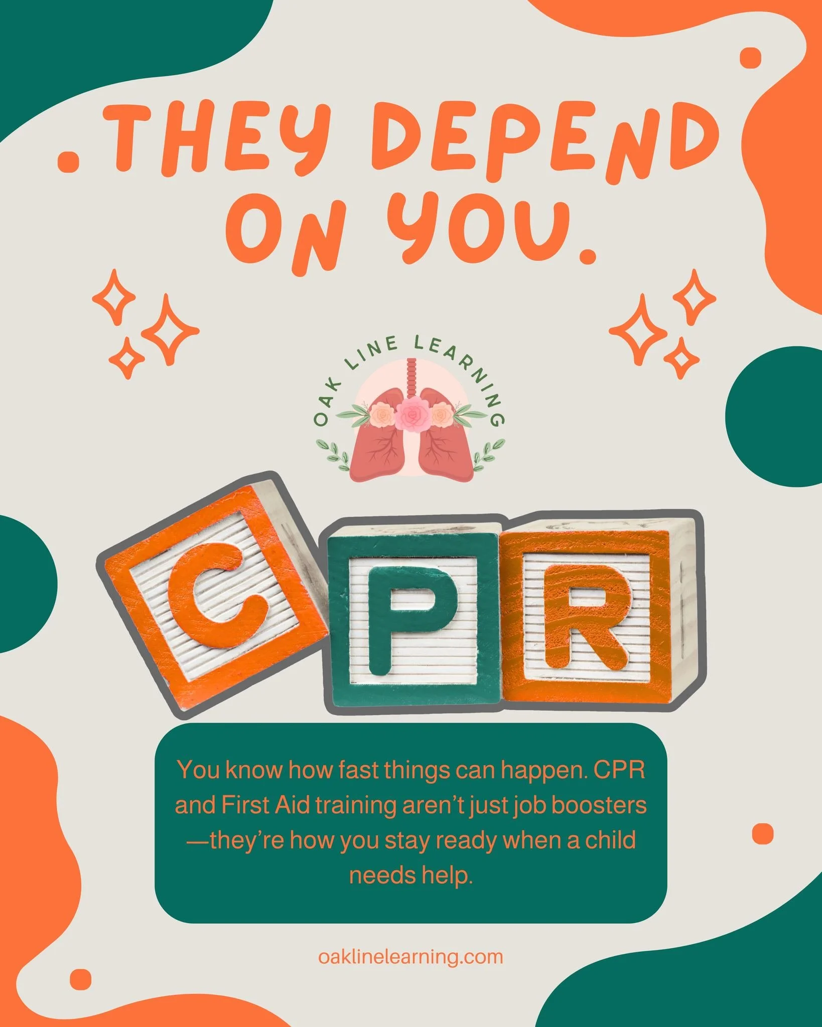 Little ones move fast. And when accidents happen, they&rsquo;re counting on you!
💡 CPR and First Aid aren&rsquo;t just certifications. They&rsquo;re how you show up when it matters most.
Learn the skills. Be the calm that your little ones need.
🌿 S