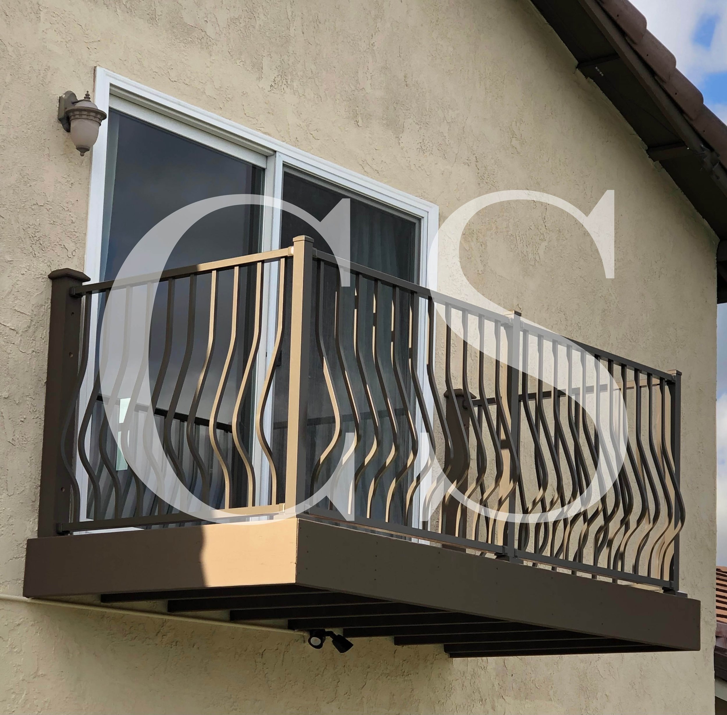 Stylish balcony installation with custom railing, adding both safety and a touch of elegance to your outdoor space.