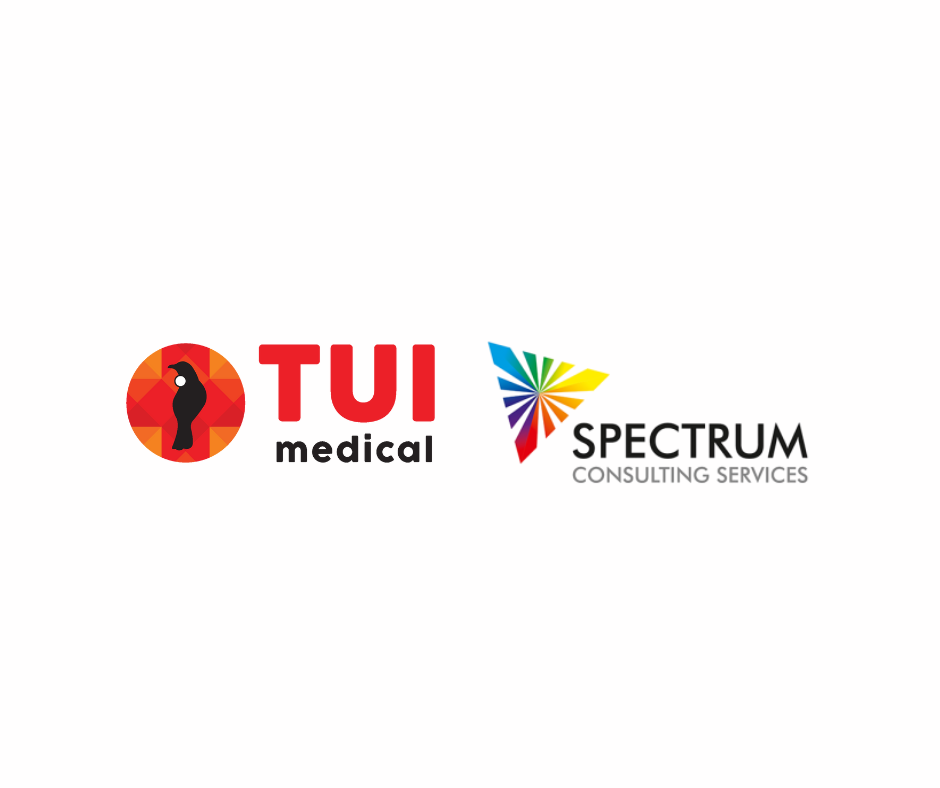 Logos of Tui Medical and Spectrum Consulting Services