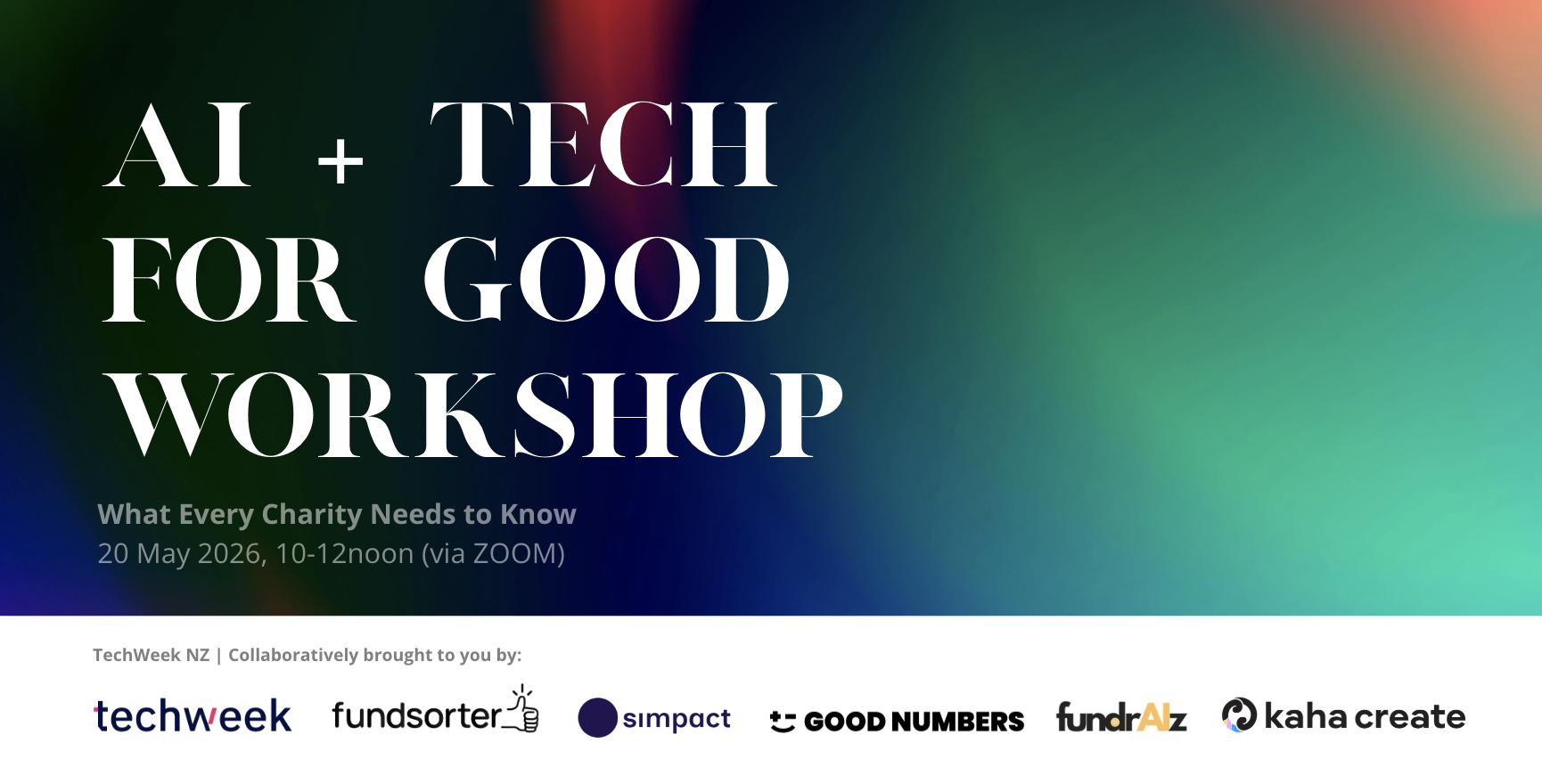 AI / Tech for Good in Aotearoa NZ (virtual workshop)