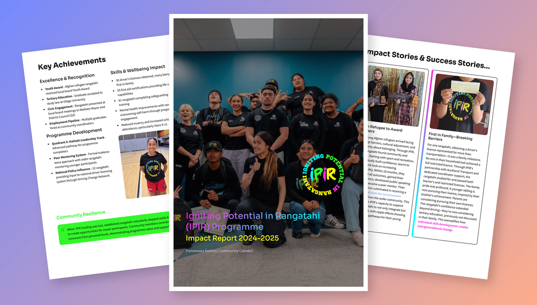 Cover and interior pages of the IPIR Impact Report 2024-2025