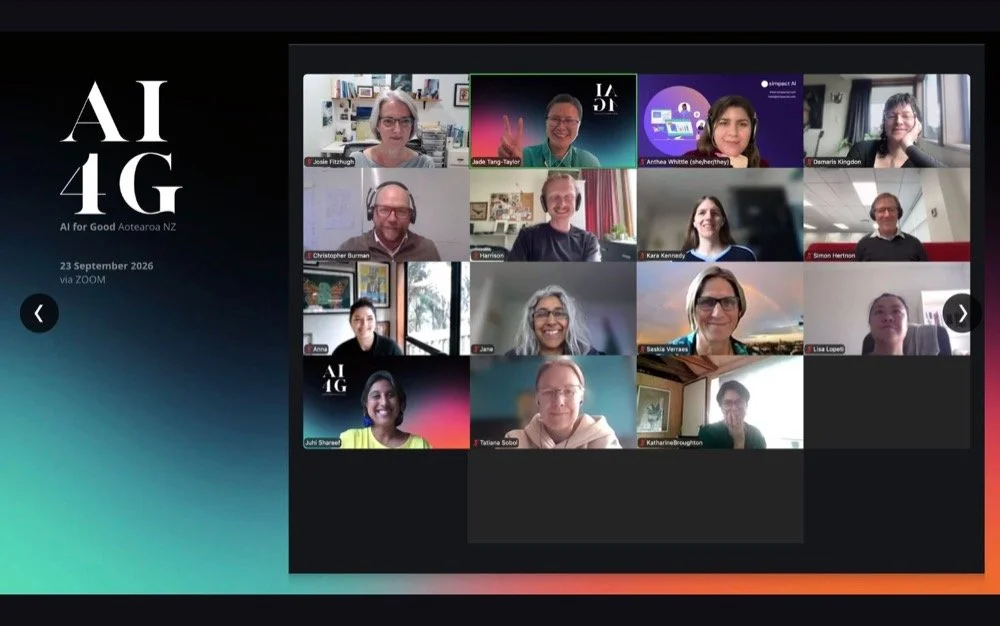 The AI for Good Aotearoa NZ Lunch and Learn group, 23 September 2026, on Zoom