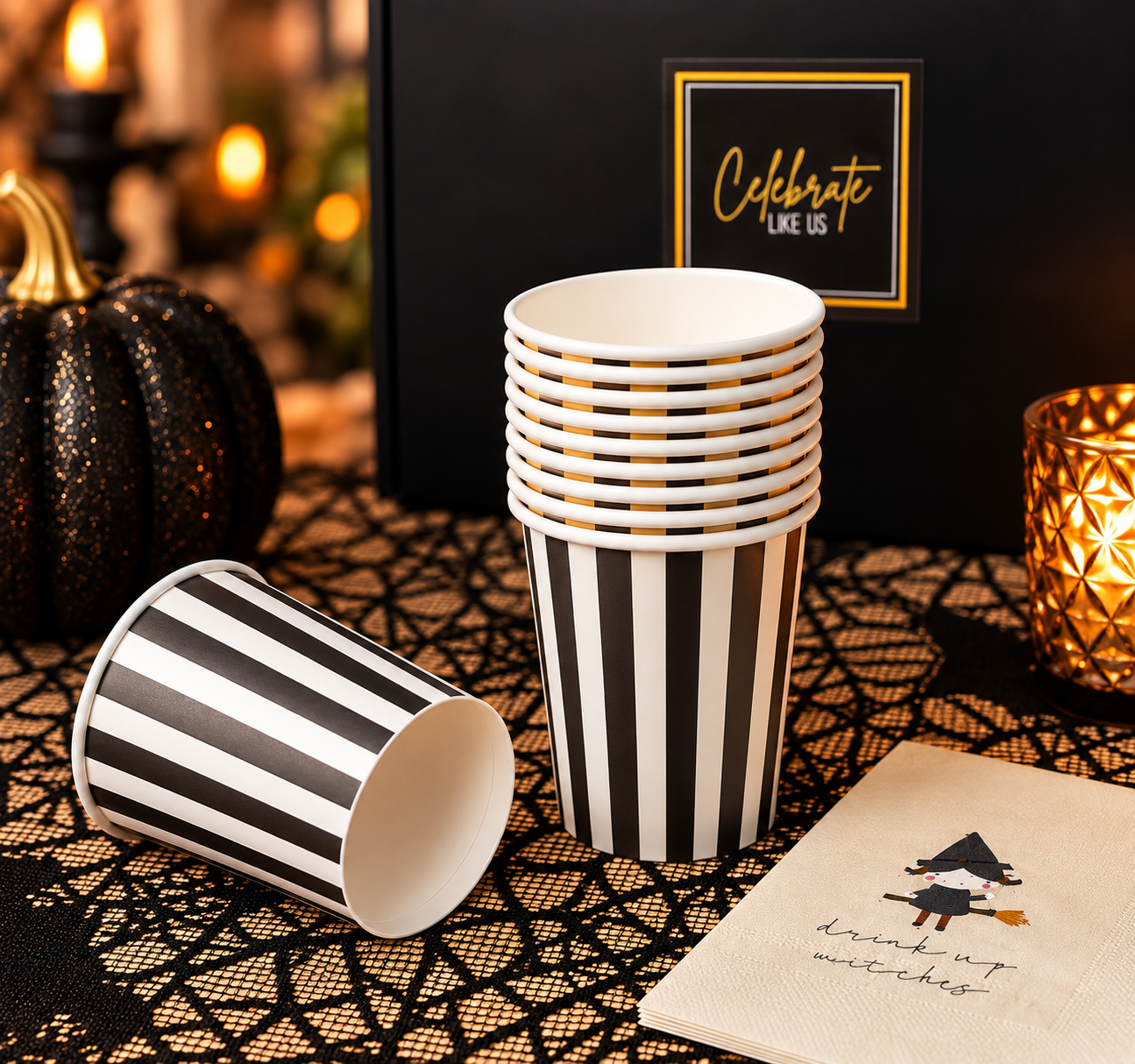 Striped Paper Cups