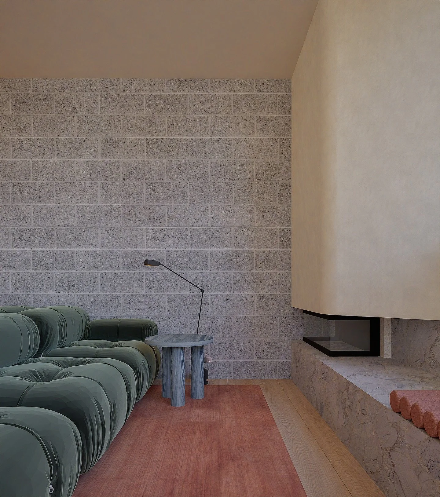 Introducing our latest project&mdash;Fitzroy Apartment, a renovation located inner-city Melbourne.⁠
⁠
My favourite element of the original design&mdash;exposed besser block&mdash;has been retained and celebrated as the grounding element within the li