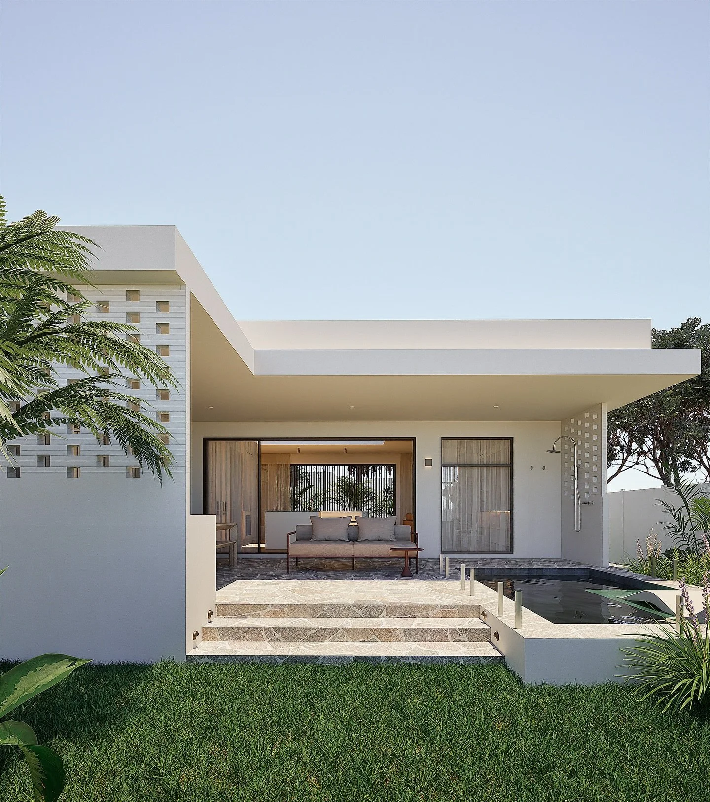 Introducing our latest project in Burleigh Heads — The Hideaway.
A secondary dwelling designed as a guest pool house.
“Sun-washed and warm — a seaside invitation to rest, and to return.”
Architecture: @impact___design
