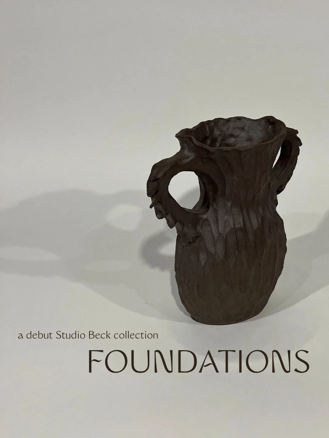 FOUNDATIONS is now live.

What began with a chance encounter in Barcelona and sketches in a hotel room has evolved into a collection of sculptural vessels &mdash; each one shaped by hand and produced in limited numbers.

To those who supported early 