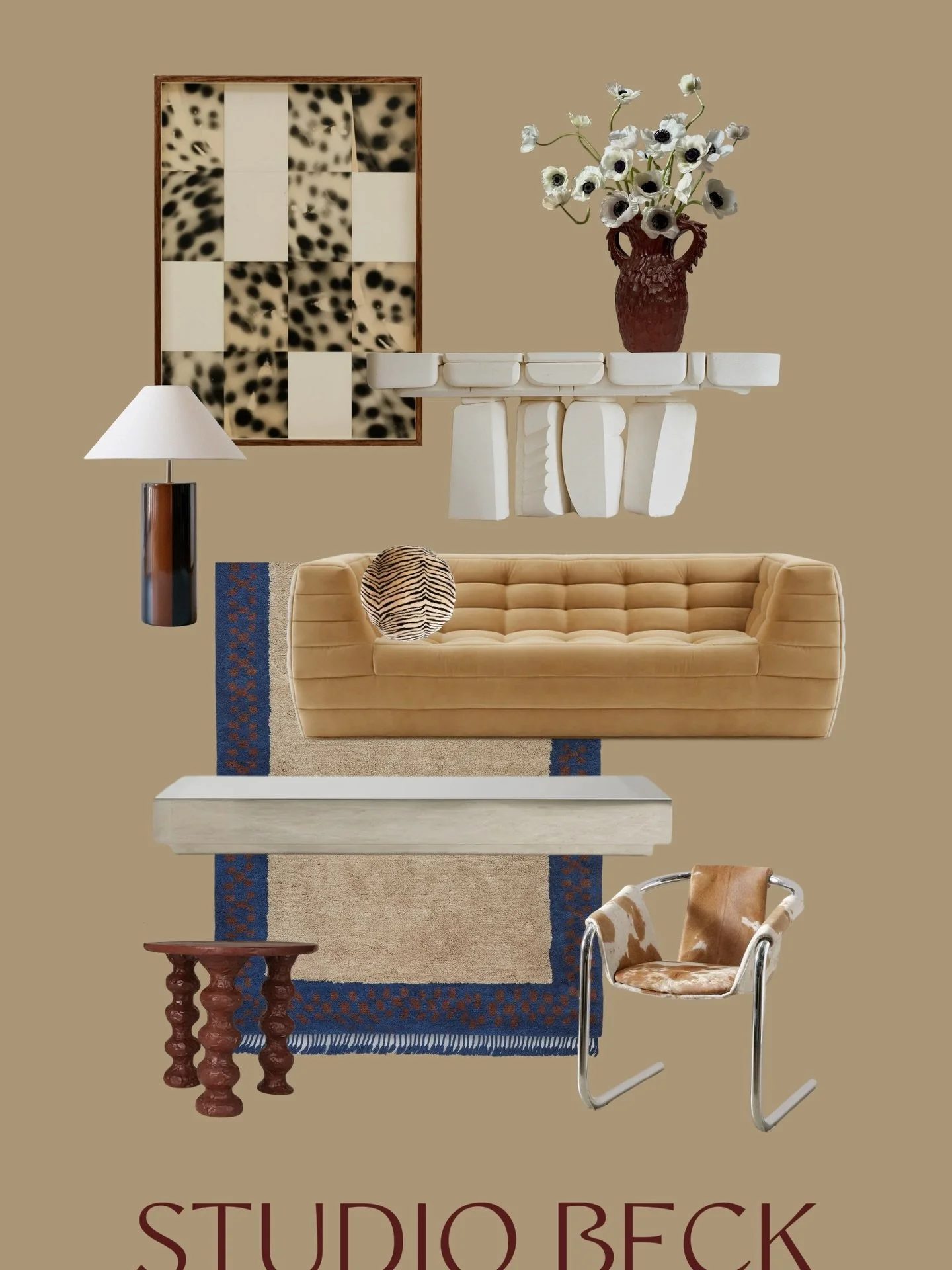 Our Flora Vase and Column Side Table in good company 🤎

We&rsquo;re loving animal print and playing with pattern in the studio lately.

Explore the Foundations collection online &mdash; limited quantities remaining.