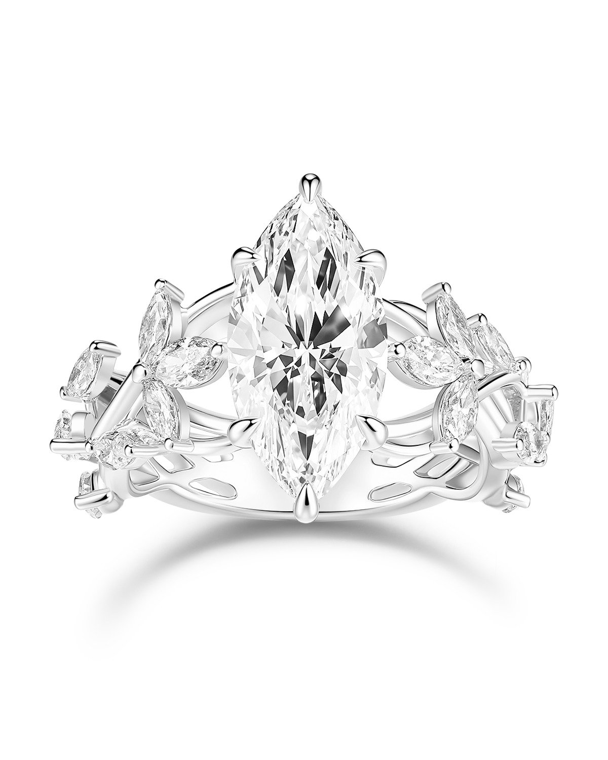 Custom Engagement Ring - Featuring a 3ct Marquise Diamond Set On Floral Basket and Vining Band Details
#jewelrydesigner #finejewelry #danielyujewelry #customjewelry #engagementring