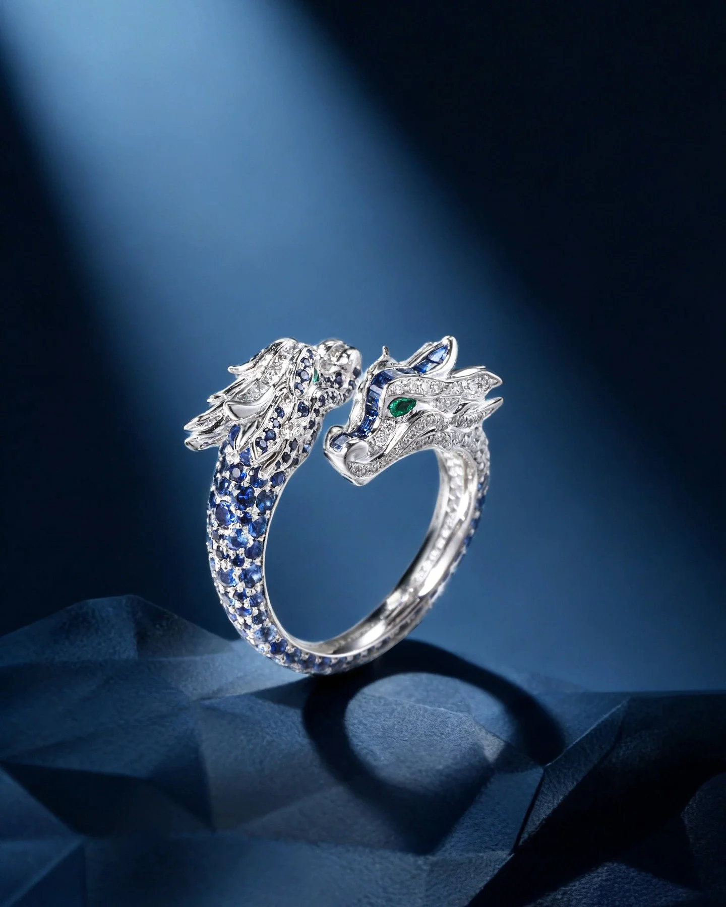 Dragon Collection
A reflection of my Asian American identity, translated into jewelry.

In a Western-dominated industry, Eastern voices remain rare. This collection brings forward one of our most powerful symbols&mdash;the dragon. Not as something my