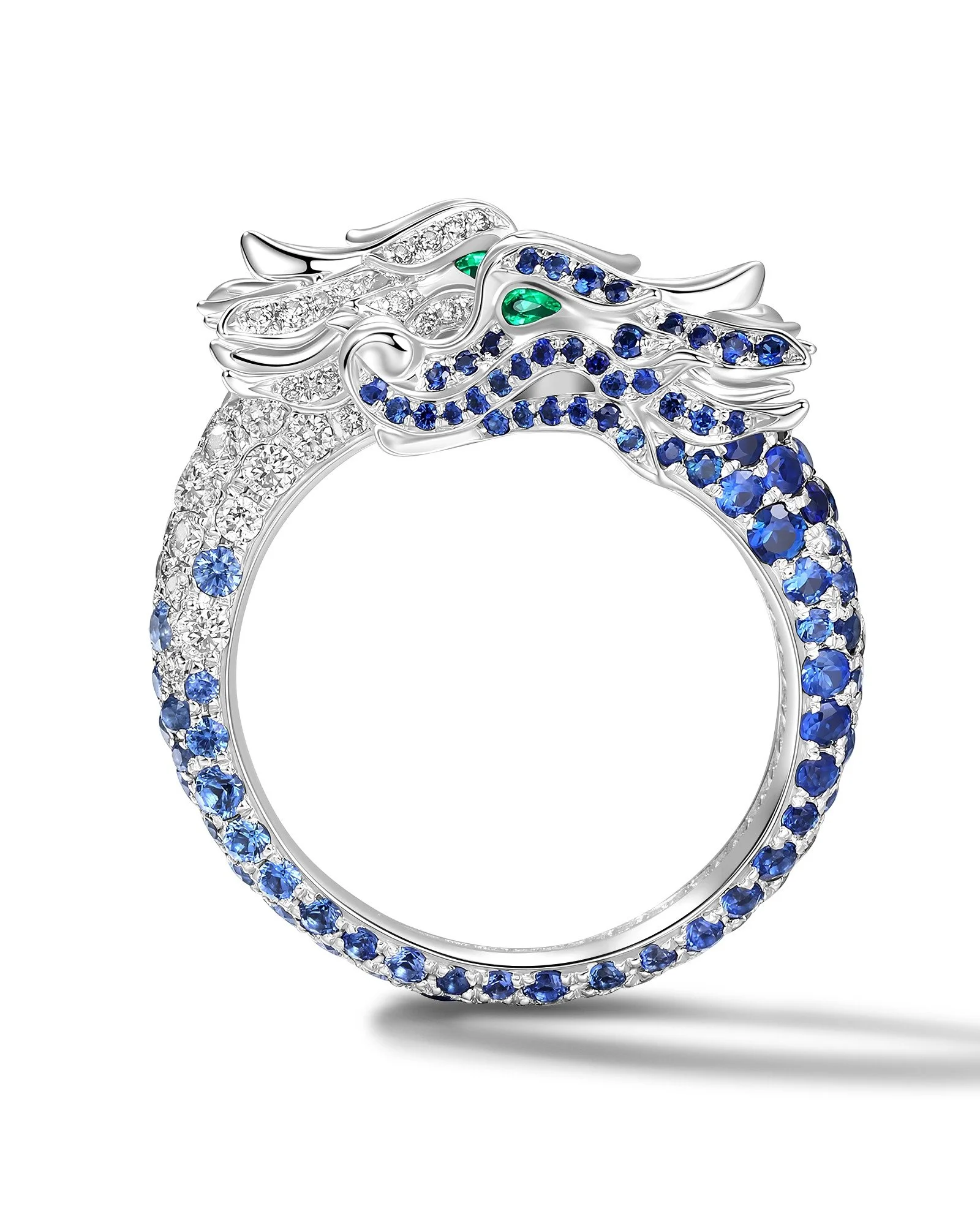 Where sapphires run like rivers and emeralds keep watch. The dragon doesn't sleep &mdash; it waits. 🐉

#jewelrydesigner #finejewelry #danielyujewelry #customjewelry #highjewelry