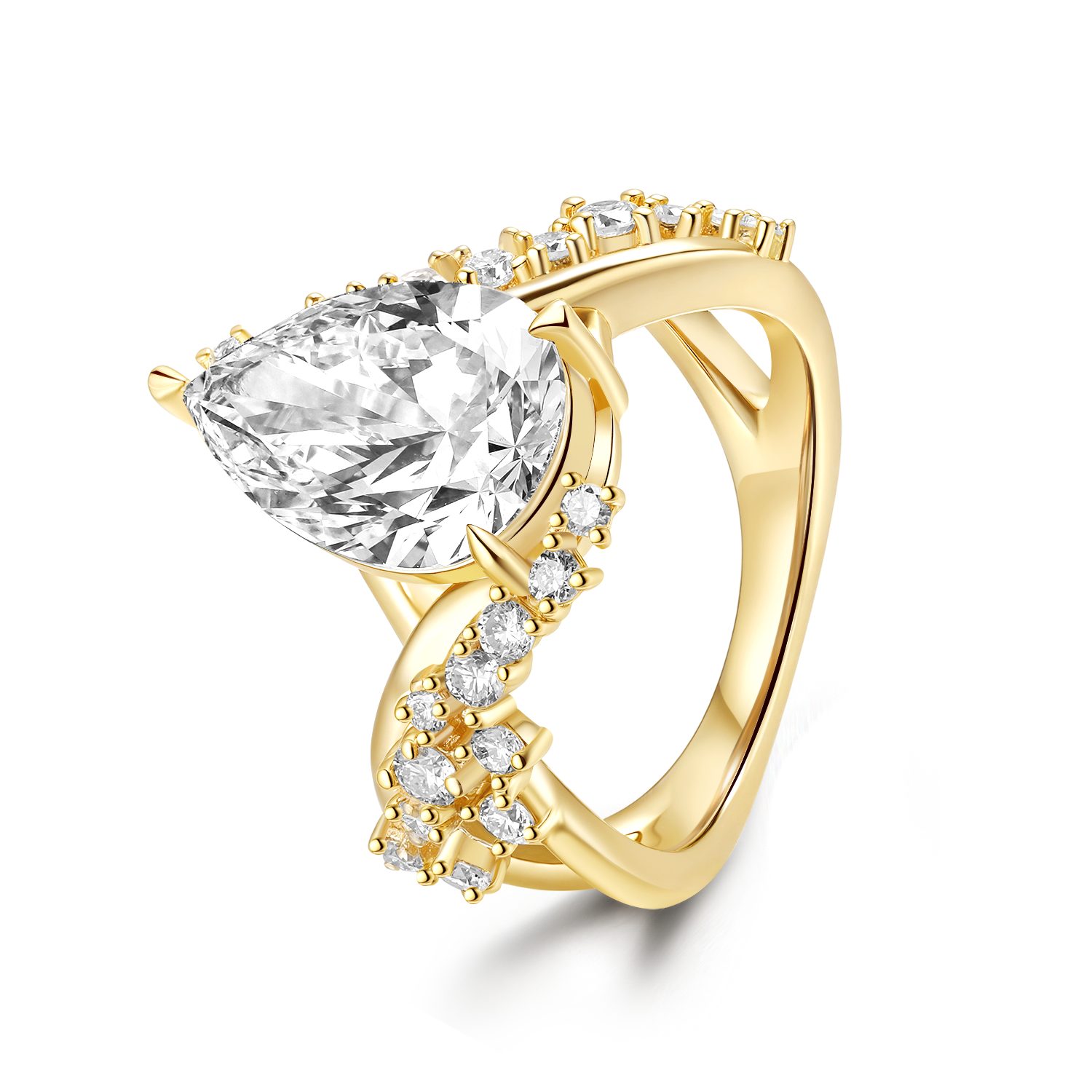 Celestial Kismet with 2CT Pear Diamond