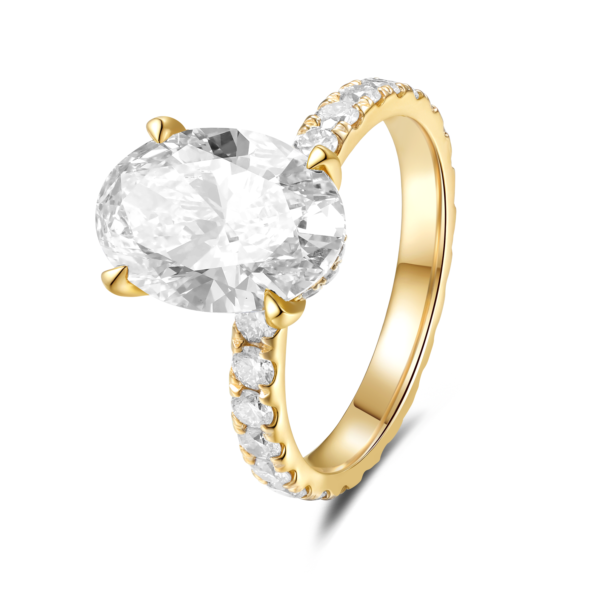 Full Eternity Setting with Oval Diamond