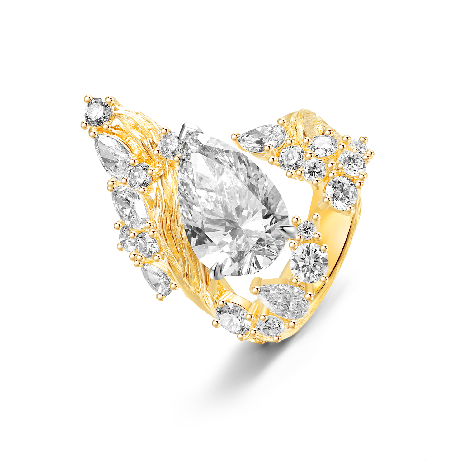 Genesis Ring with 5CT Pear Diamond