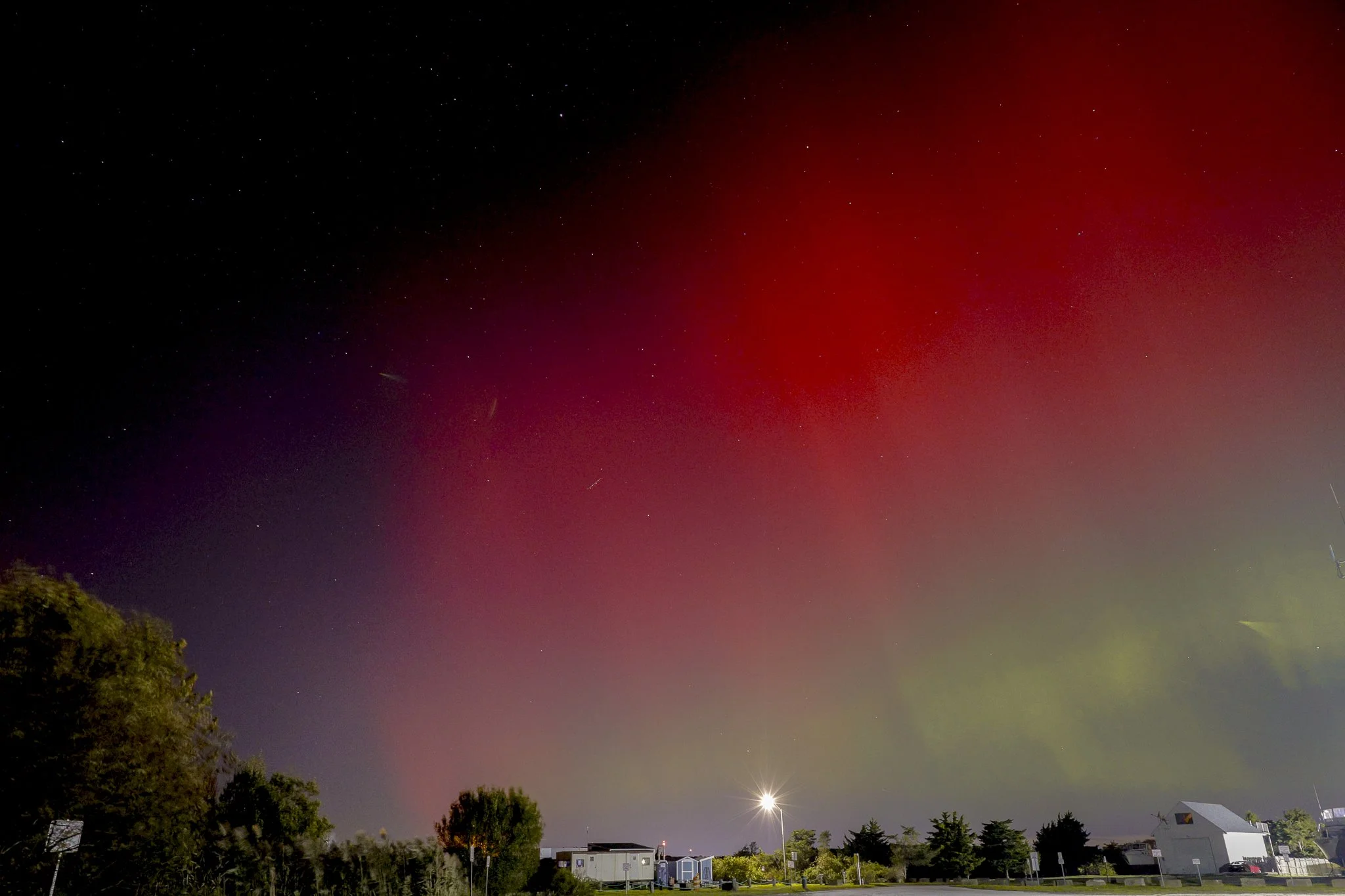 UFO Sighting Beyond Aurora Borealis