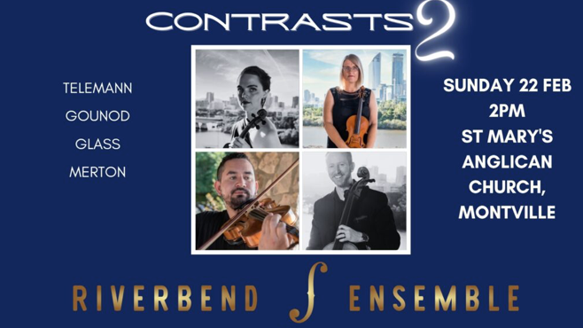 Contrasts - diverse music for String Quartet by Riverbend Ensemble