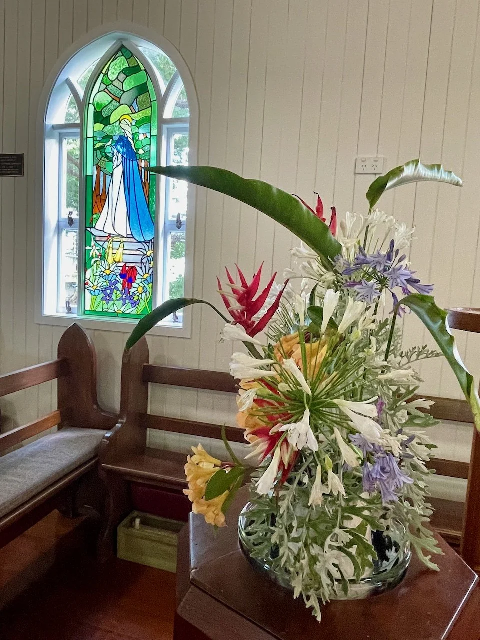 St Mary's Montville with the Mary Window