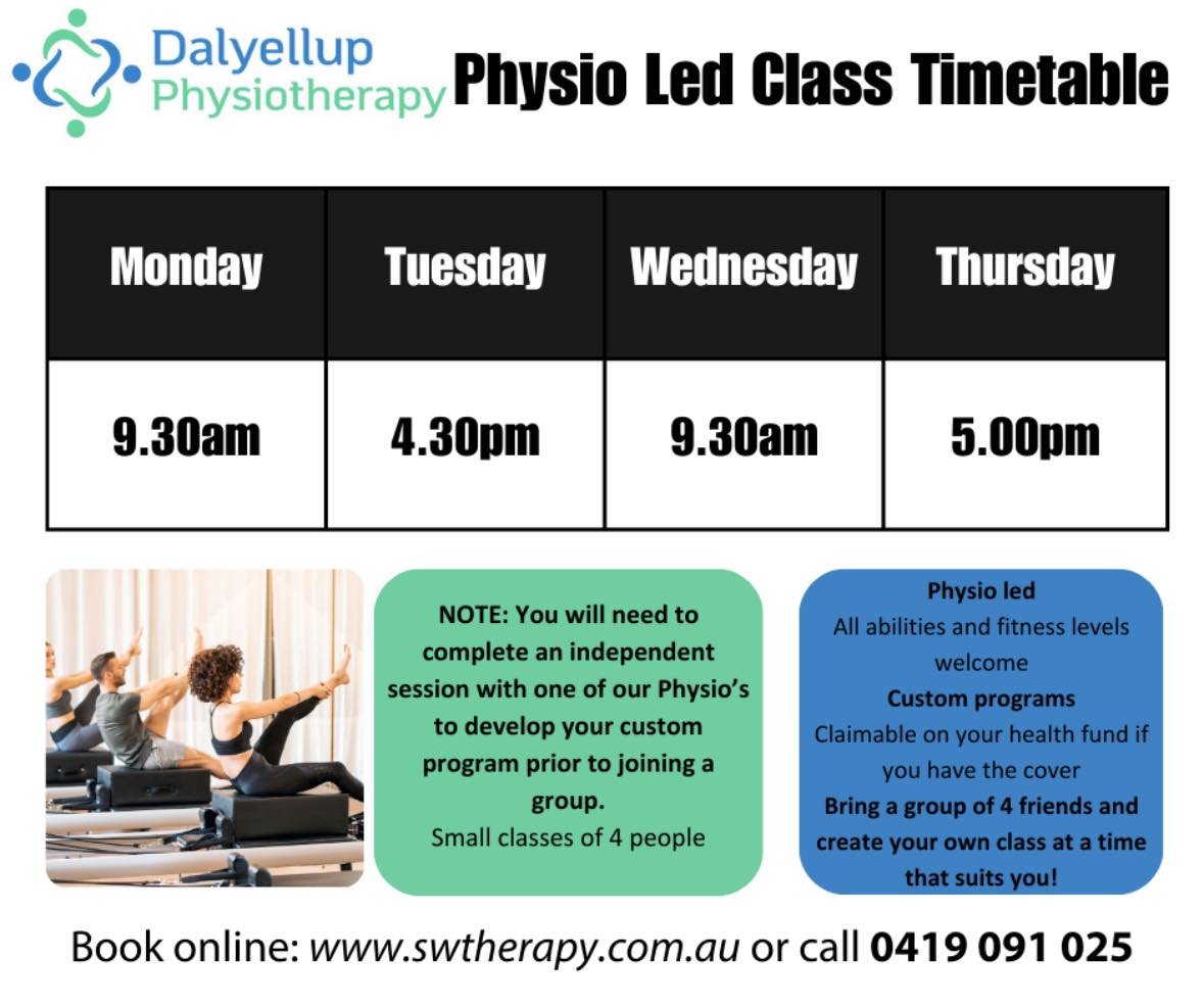 🥁 Pilates Group Timetable 🥁

This is just the start of class time offerings - keep posted as we add group times as the word gets around. 

If you have a group of minimum 3 people and want us to add a time slot for you- we will try our very best to 