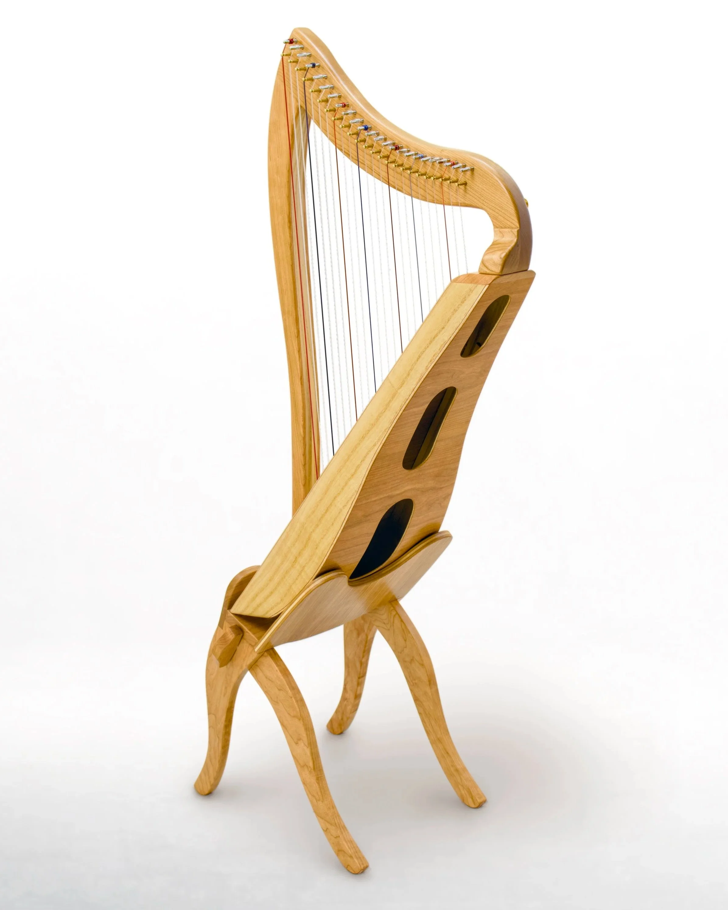 24-Therapy LAP Harp | Cherry / Paulownia | Semi-Gloss