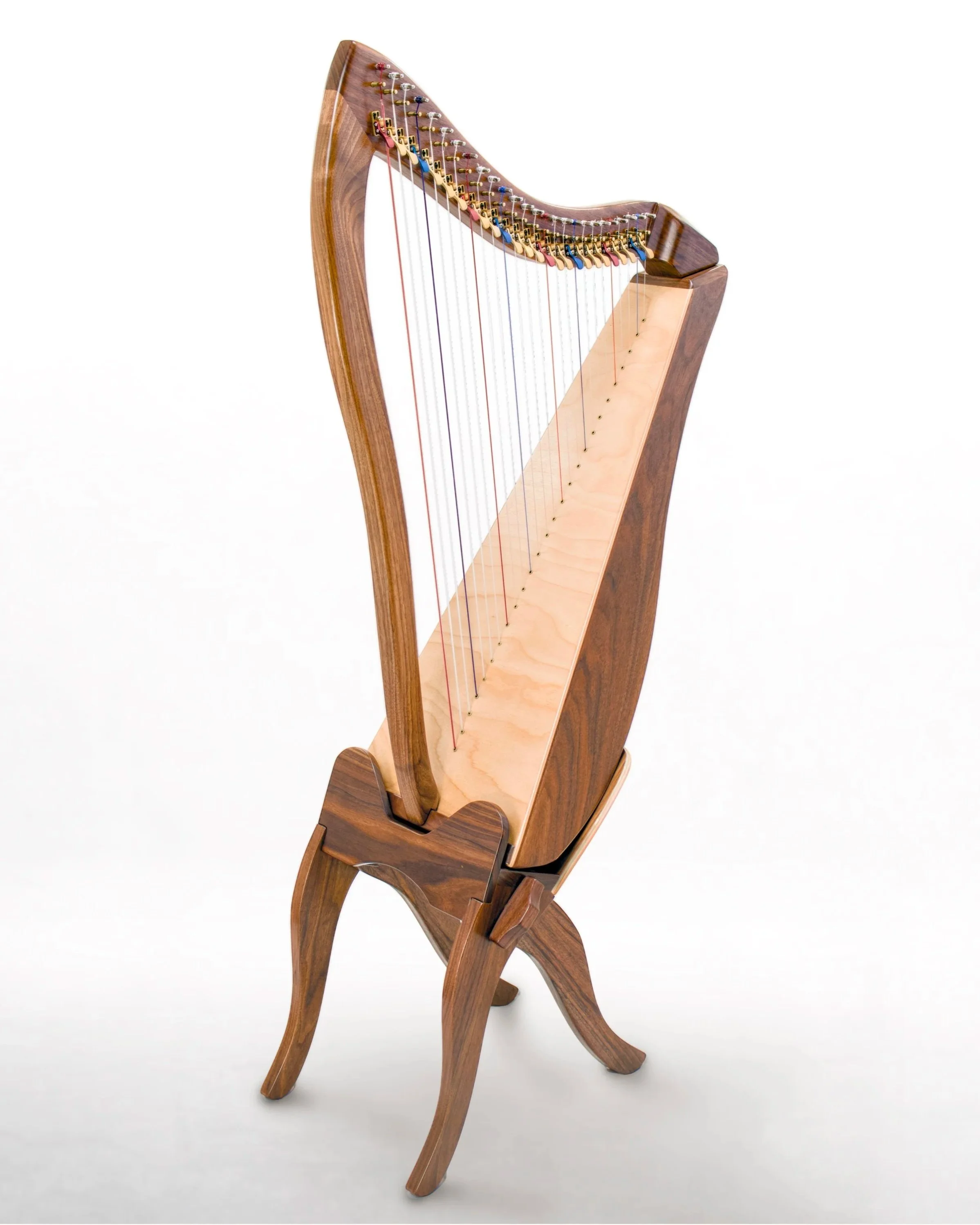 26-LAP Harp | Walnut | Semi-Gloss